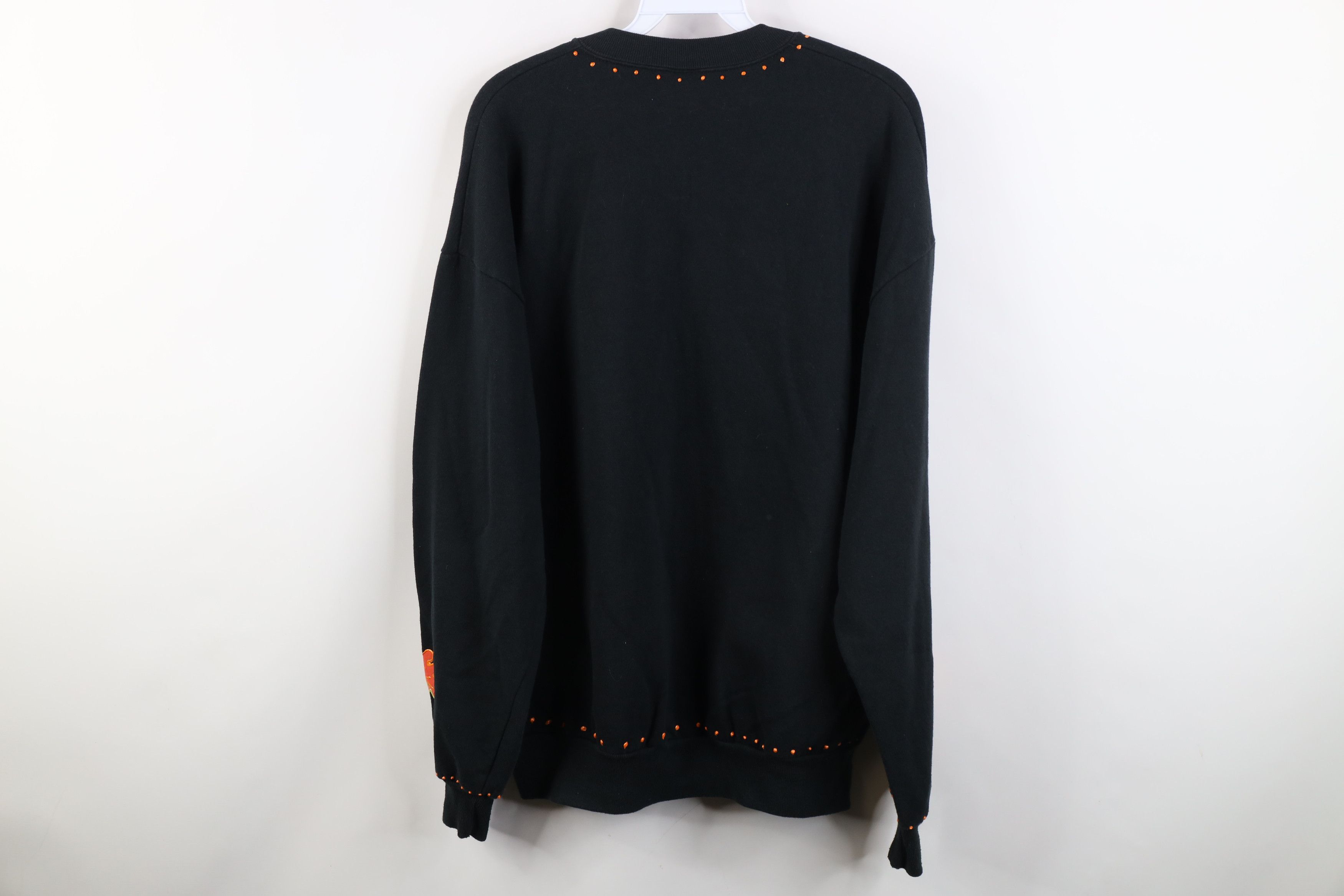 Vintage Vintage 90s Streetwear Paint Thanksgiving Bear Sweatshirt Size XL / US 12-14 / IT 48-50 - 14 Thumbnail