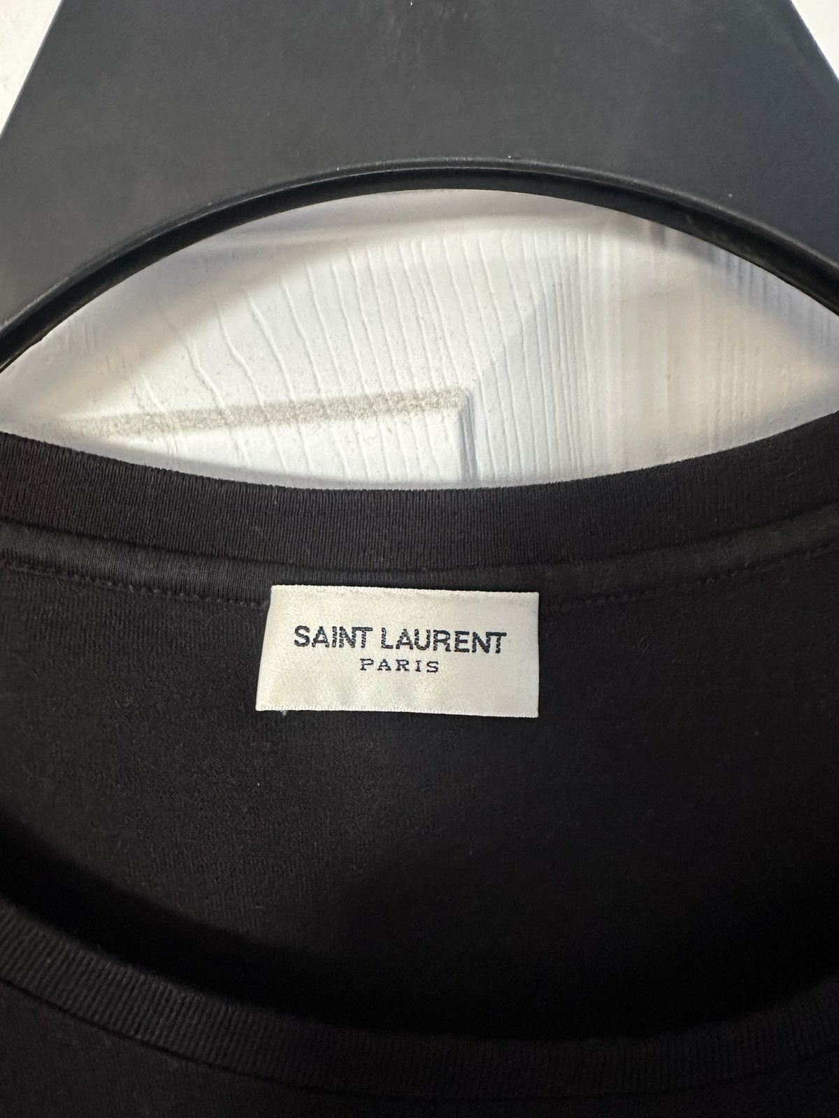 Saint Laurent Paris Saint Laurent Paris logo Tee Large Size US L / EU 52-54 / 3 - 4 Thumbnail