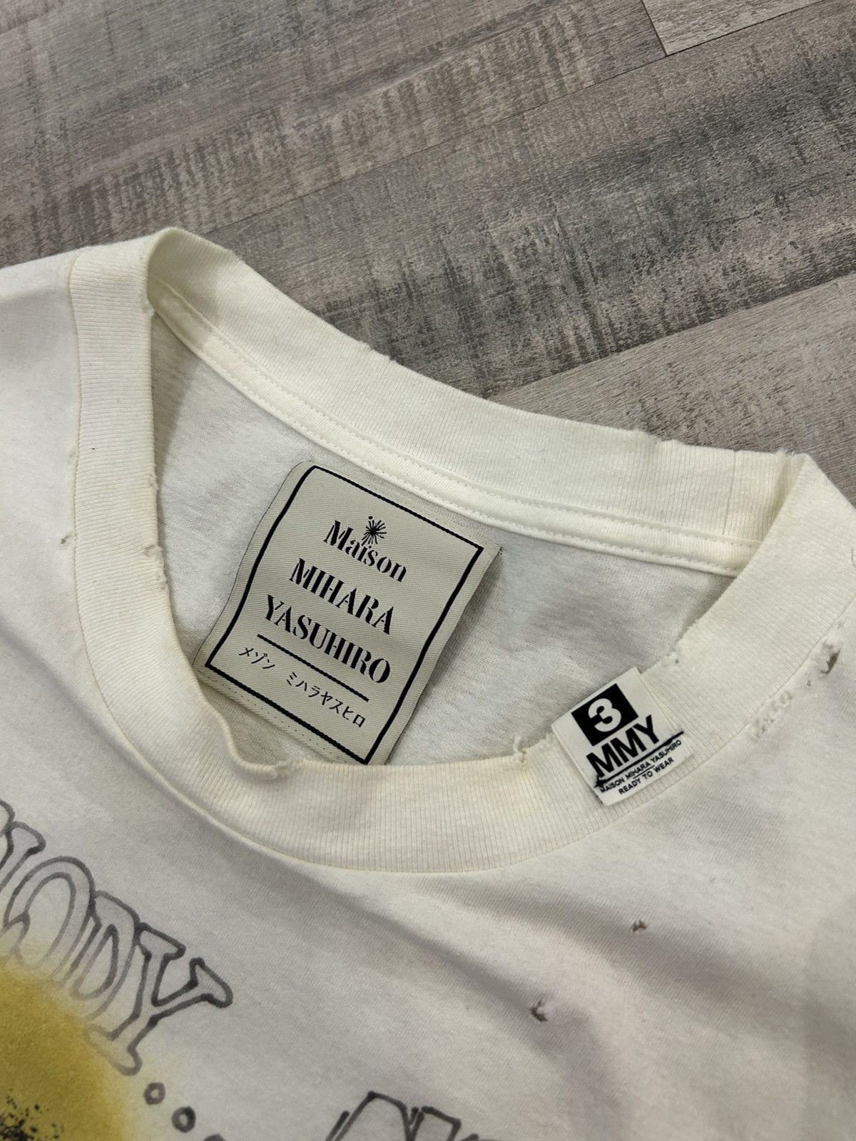 Maison MIHARA YASUHIRO Maison Mihara Yasuhiro Distressed Cotton Tee Size US M / EU 48-50 / 2 - 7 Thumbnail