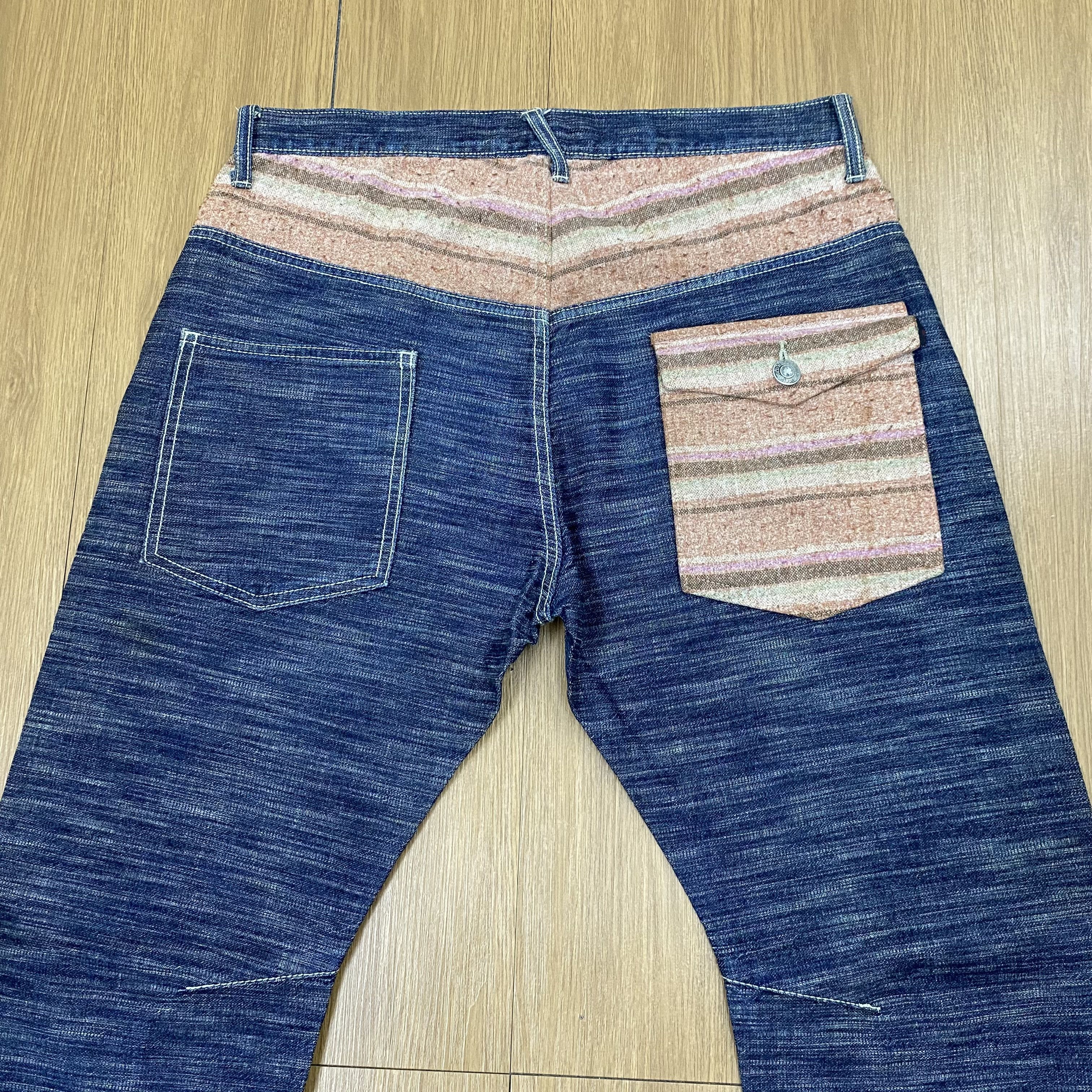 Japanese Brand × Vintage Vintage Wildkhakis Jeans Patchwork Denim CD144 Size US 34 / EU 50 - 7 Thumbnail