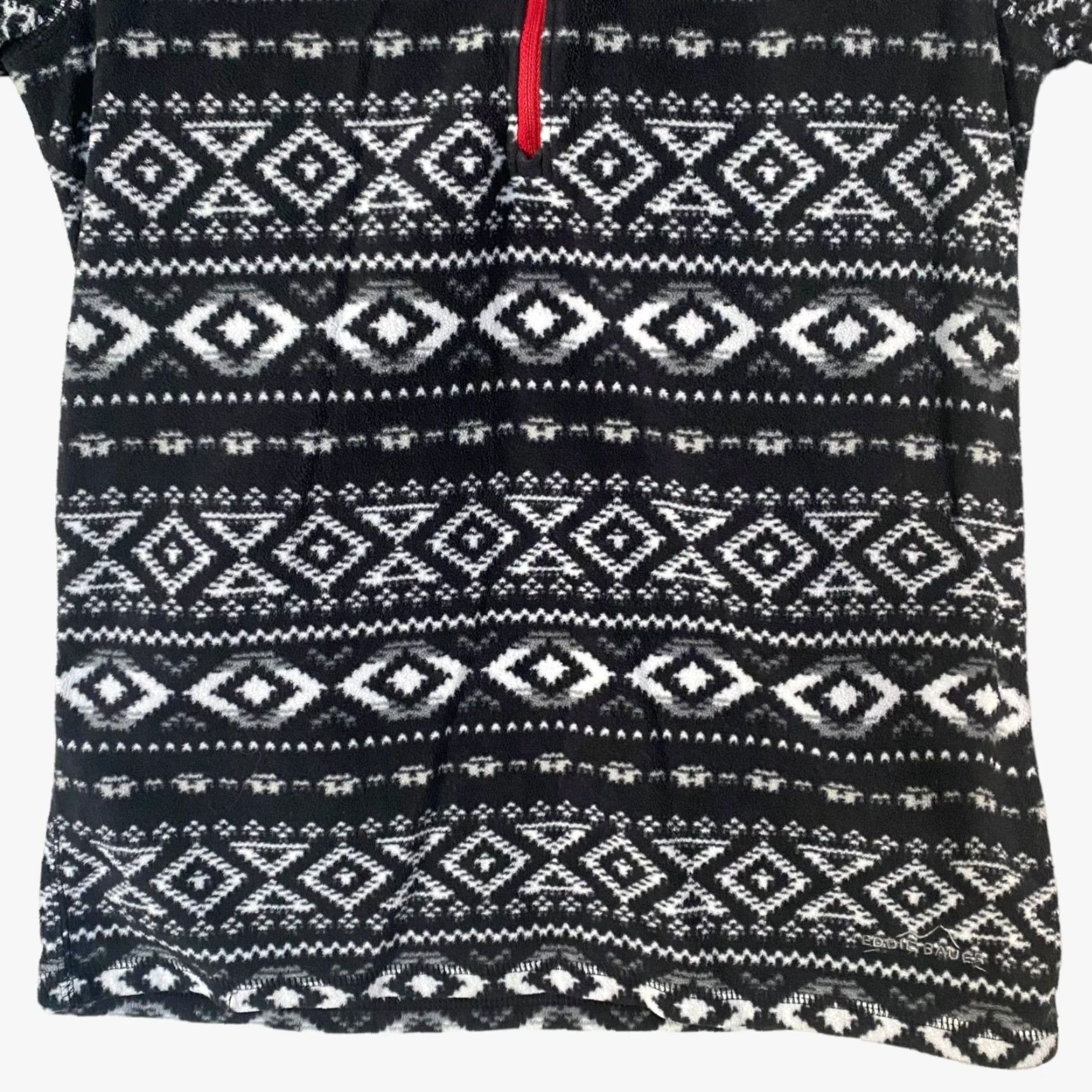 Eddie Bauer Eddie Bauer Sweater Women S Black Quest Fleece 1/4 Zip Mock Neck Aztec Pullover Outdoor Womens Size S / US 4 / IT 40 - 6 Thumbnail