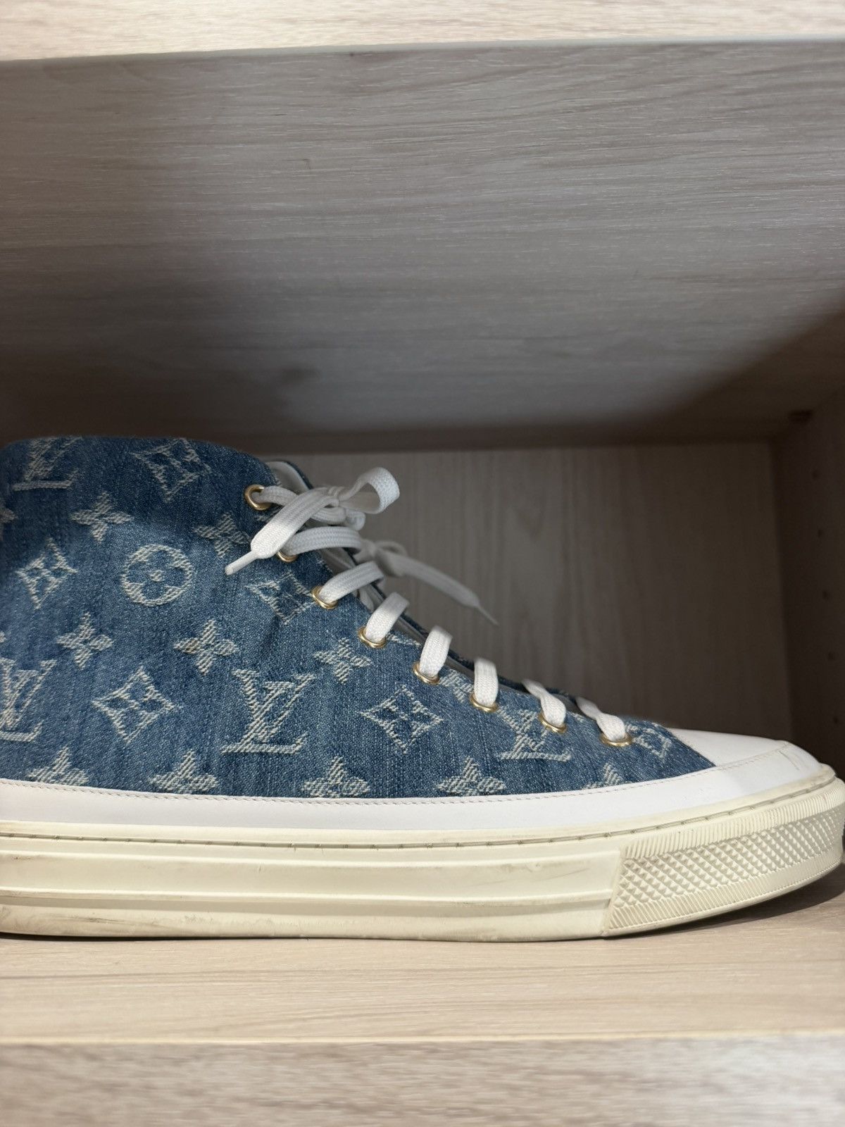Louis Vuitton Louis Vuitton Denim womens sneakers Size US 9 / IT 39 - 9 Thumbnail