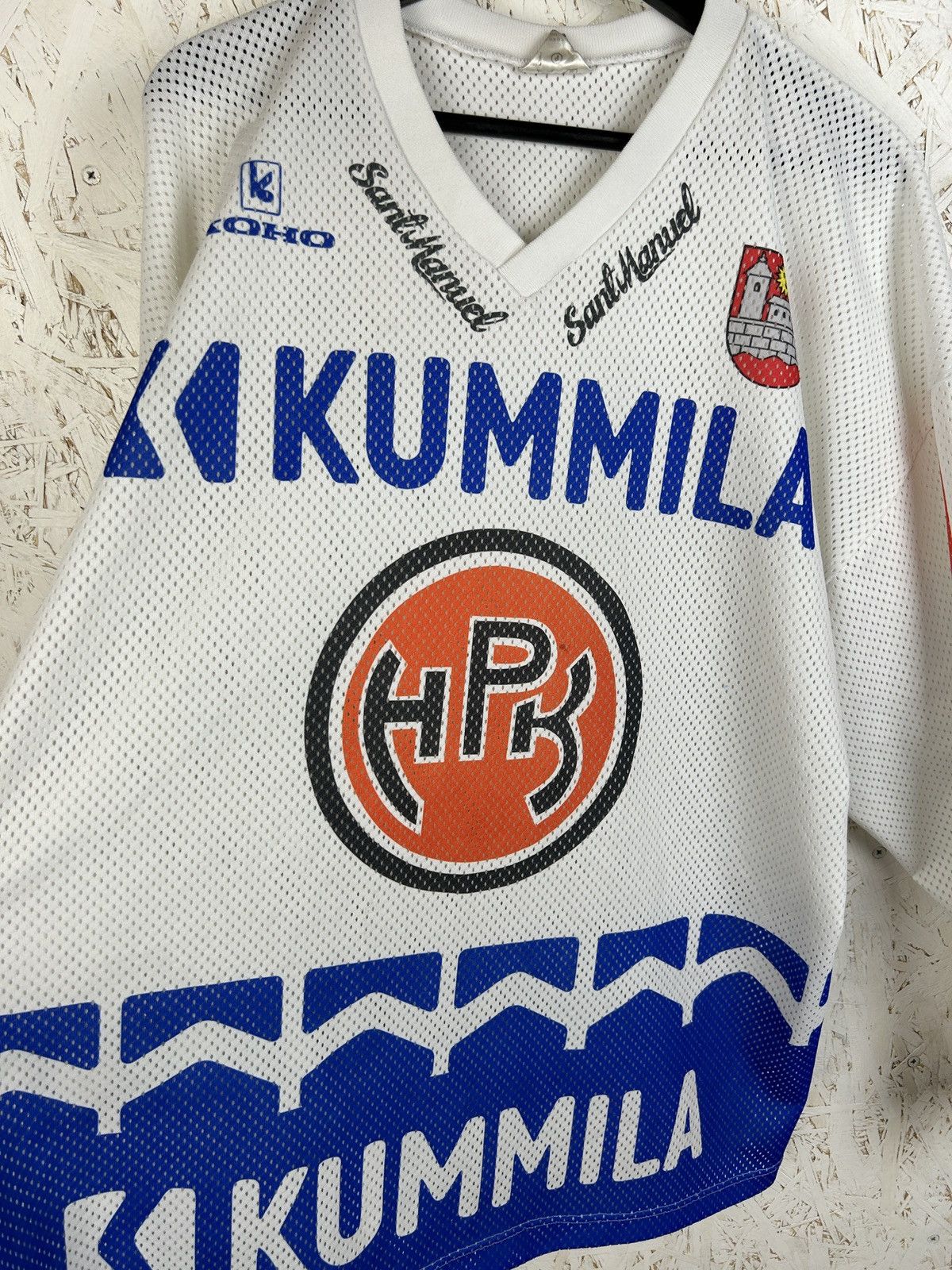 NHL 90s Koho Hämeenlinnan Pallokerho 1995/96 HPK Hockey Jersey Size US L / EU 52-54 / 3 - 2 Thumbnail