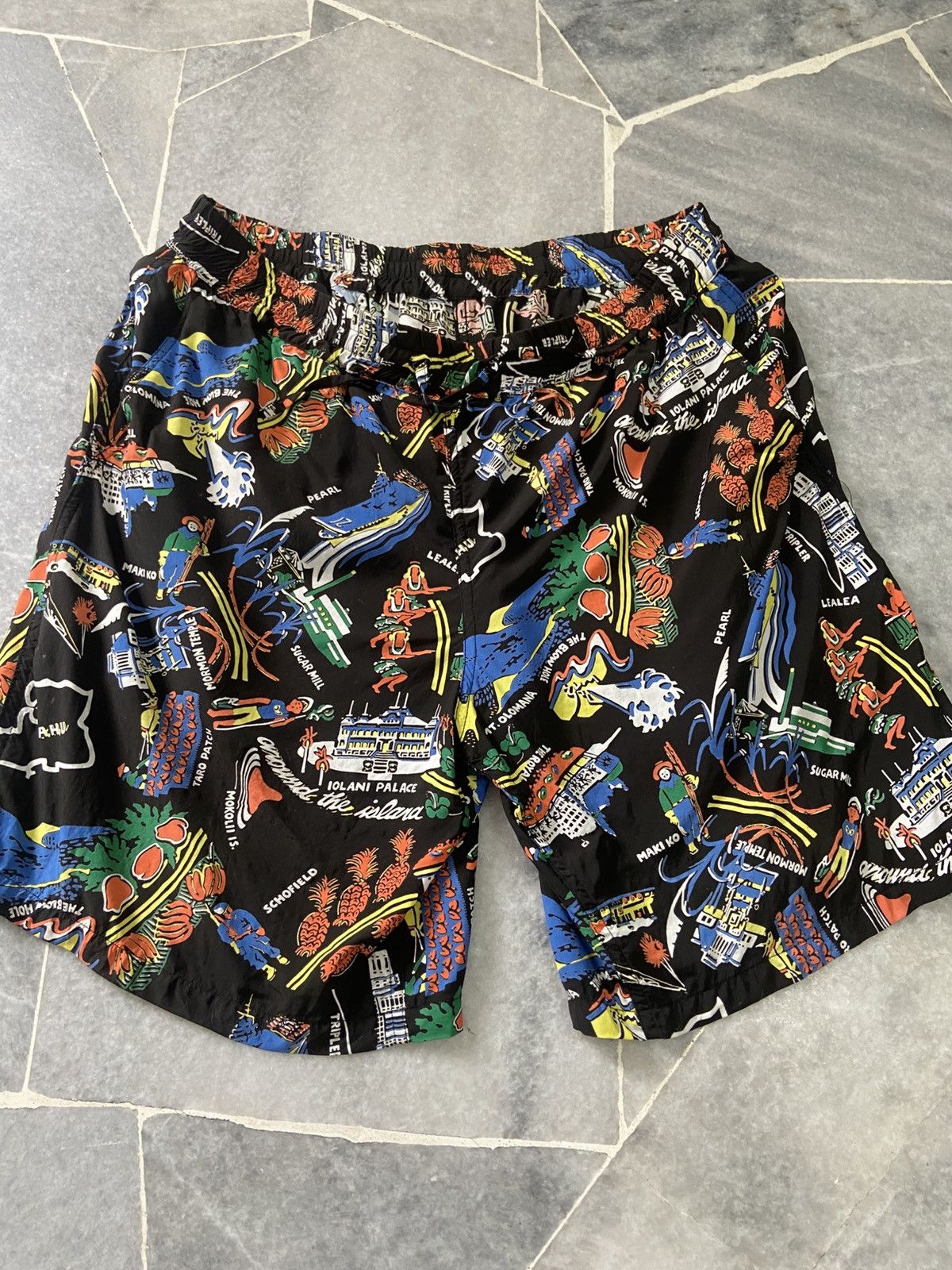 Sun Surf Vintage Hawaiian Print Rayon Shorts Toyo Enterprise Japan Size US 32 / EU 48 - 11 Thumbnail