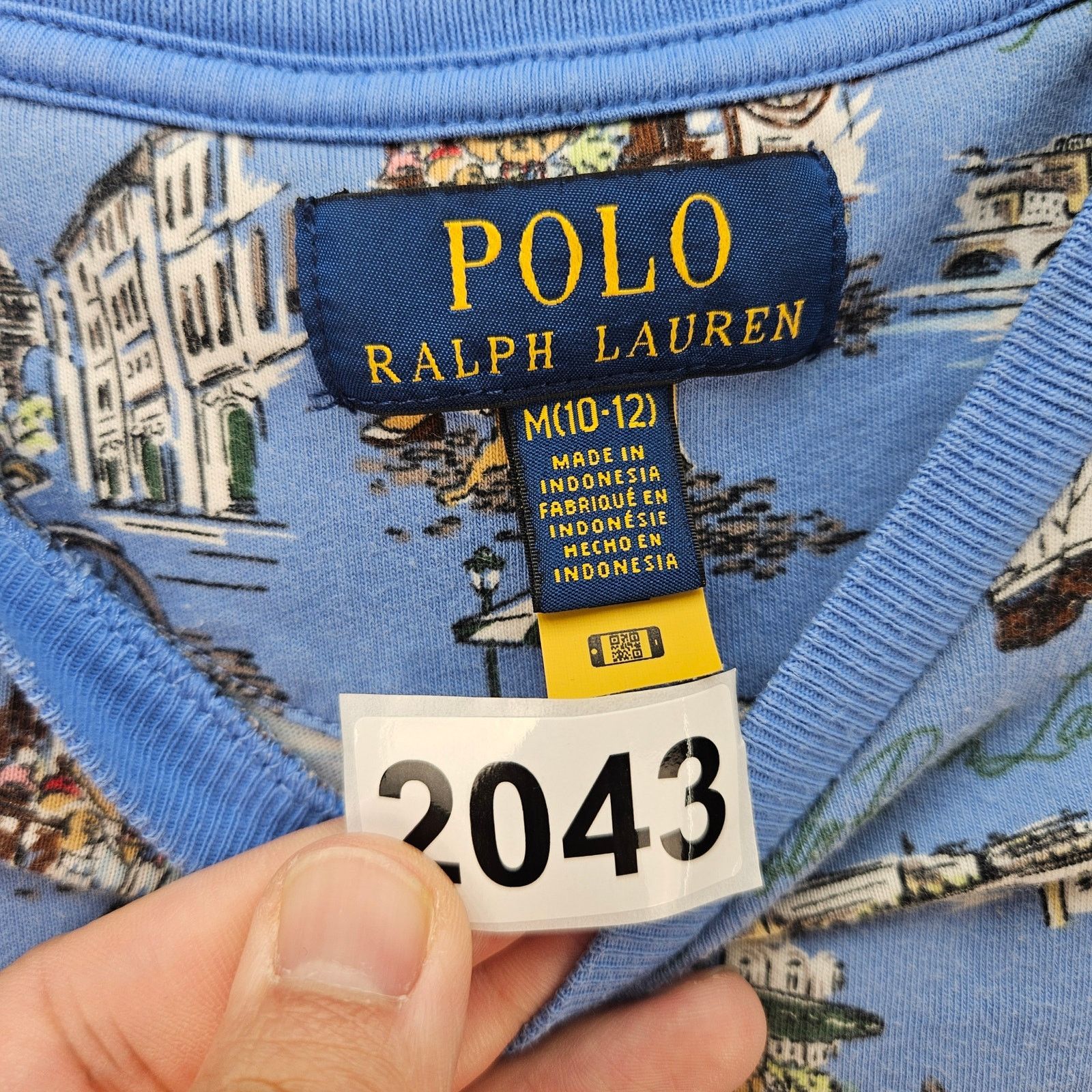Polo Ralph Lauren POLO RALPH LAUREN BOYS MEDIUM(10-12) BLUE GRAPHICS TSHIRT Size US M / EU 48-50 / 2 - 3 Thumbnail