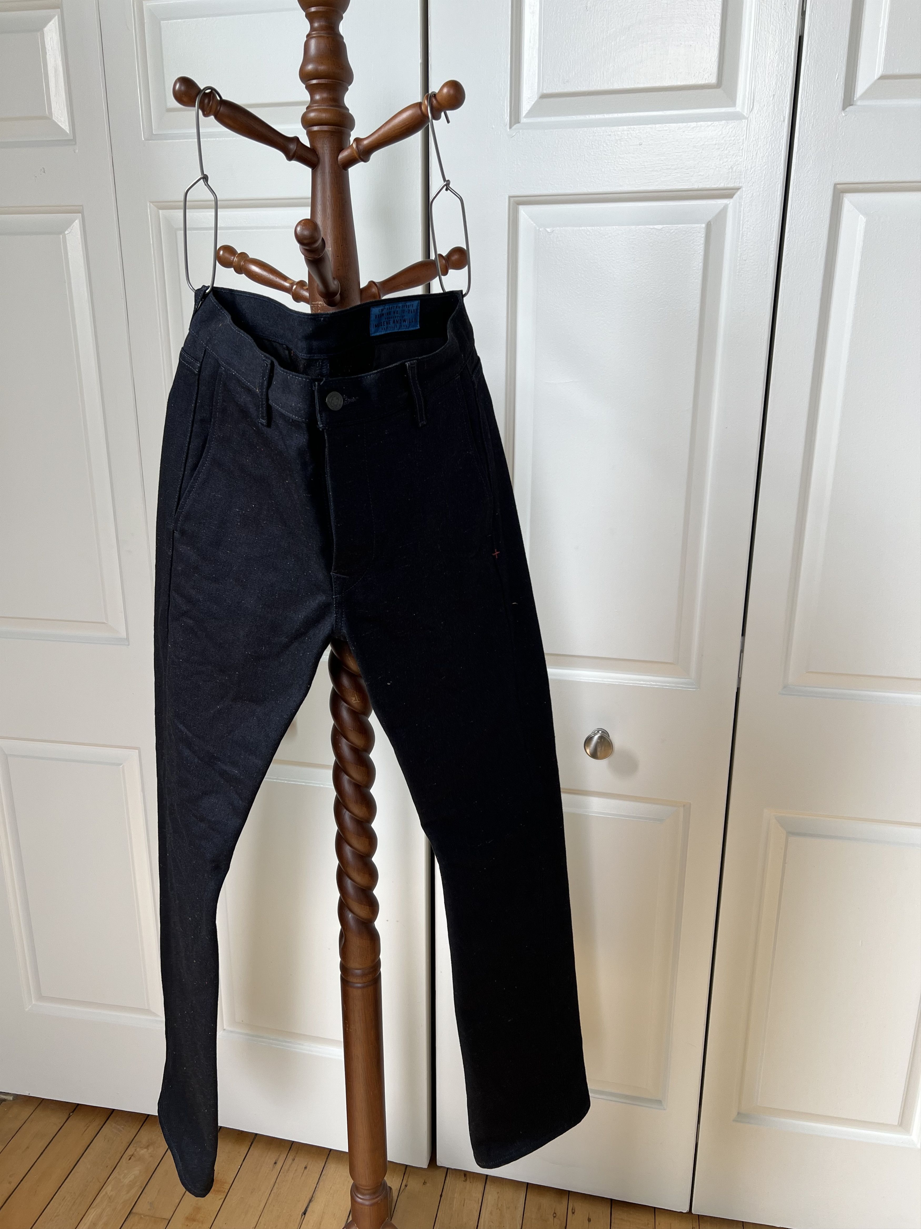 Imogene + Willie Oscar Black Indigo Nep Trouser Size 30" / US 8 / IT 44 - 1 Thumbnail