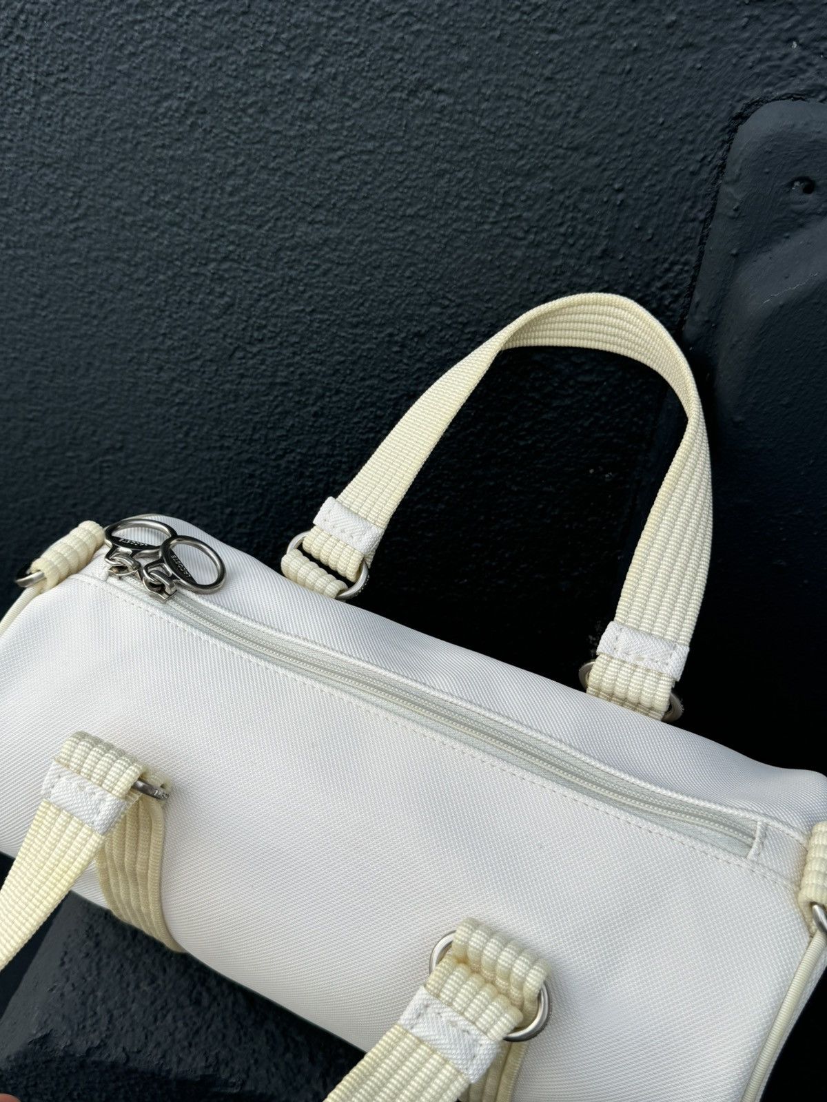 Japanese Brand × Lacoste Lacoste White Handbag Size ONE SIZE - 3 Thumbnail