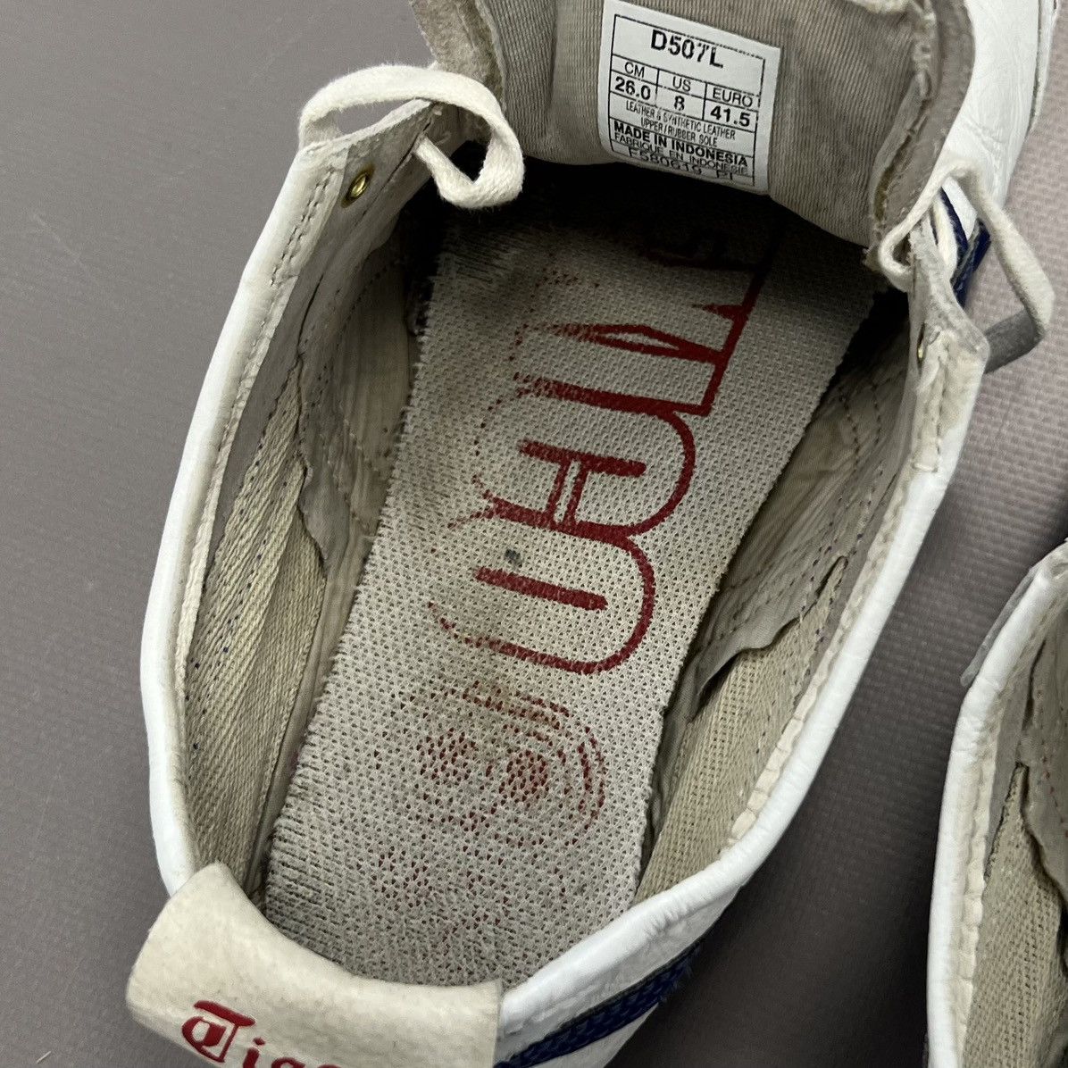 Asics × Japanese Brand × Vintage Asics Tiger Onitsuka Mexico 66 White Leather Sneakers Sz 8 Size US 8 / EU 41 - 18 Thumbnail