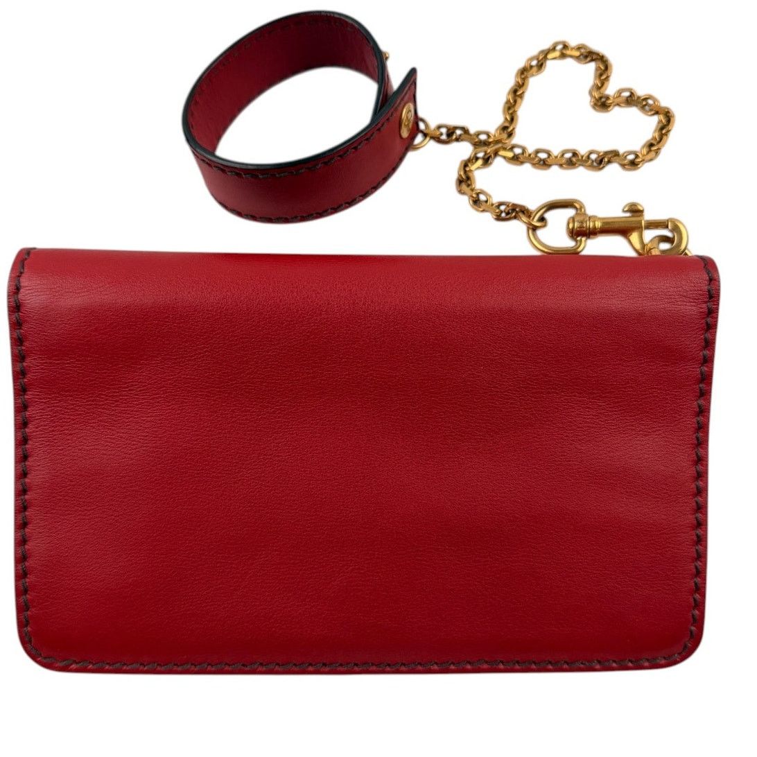 Dior Dior Dioramour Red Clutch with Chained Wristlet Size ONE SIZE - 5 Thumbnail