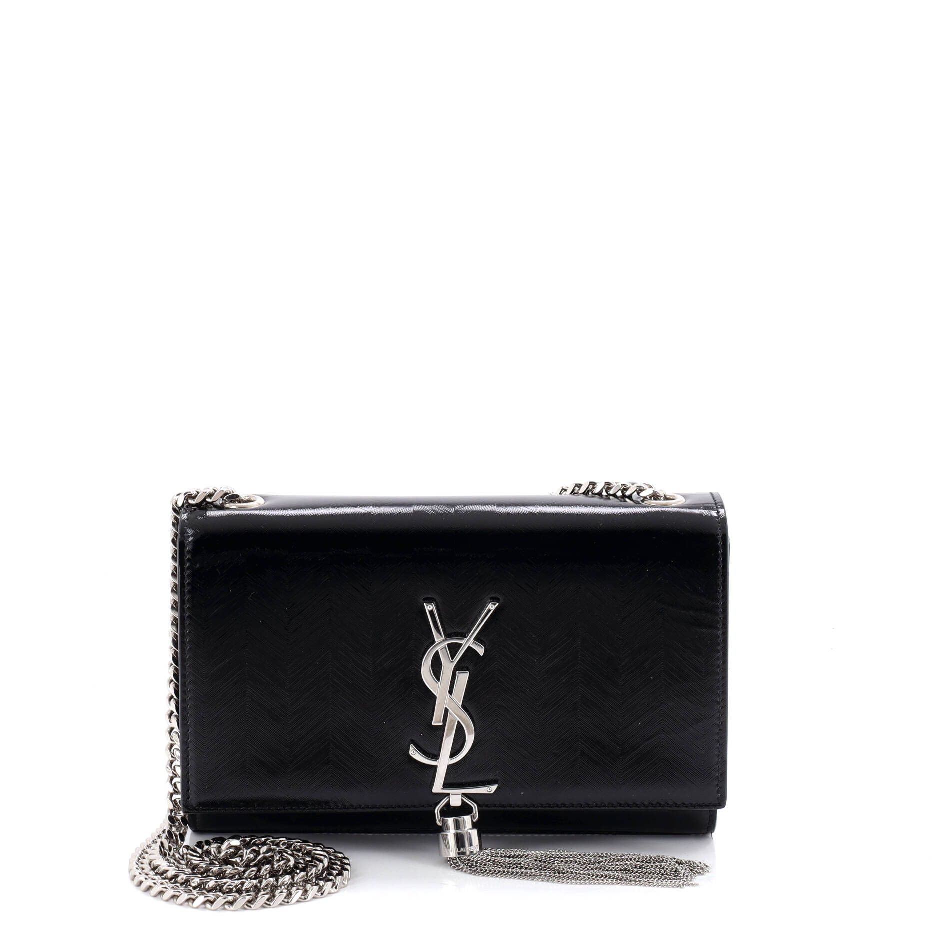 Saint Laurent Paris Classic Monogram Tassel Crossbody Bag Size ONE SIZE - 1 Thumbnail