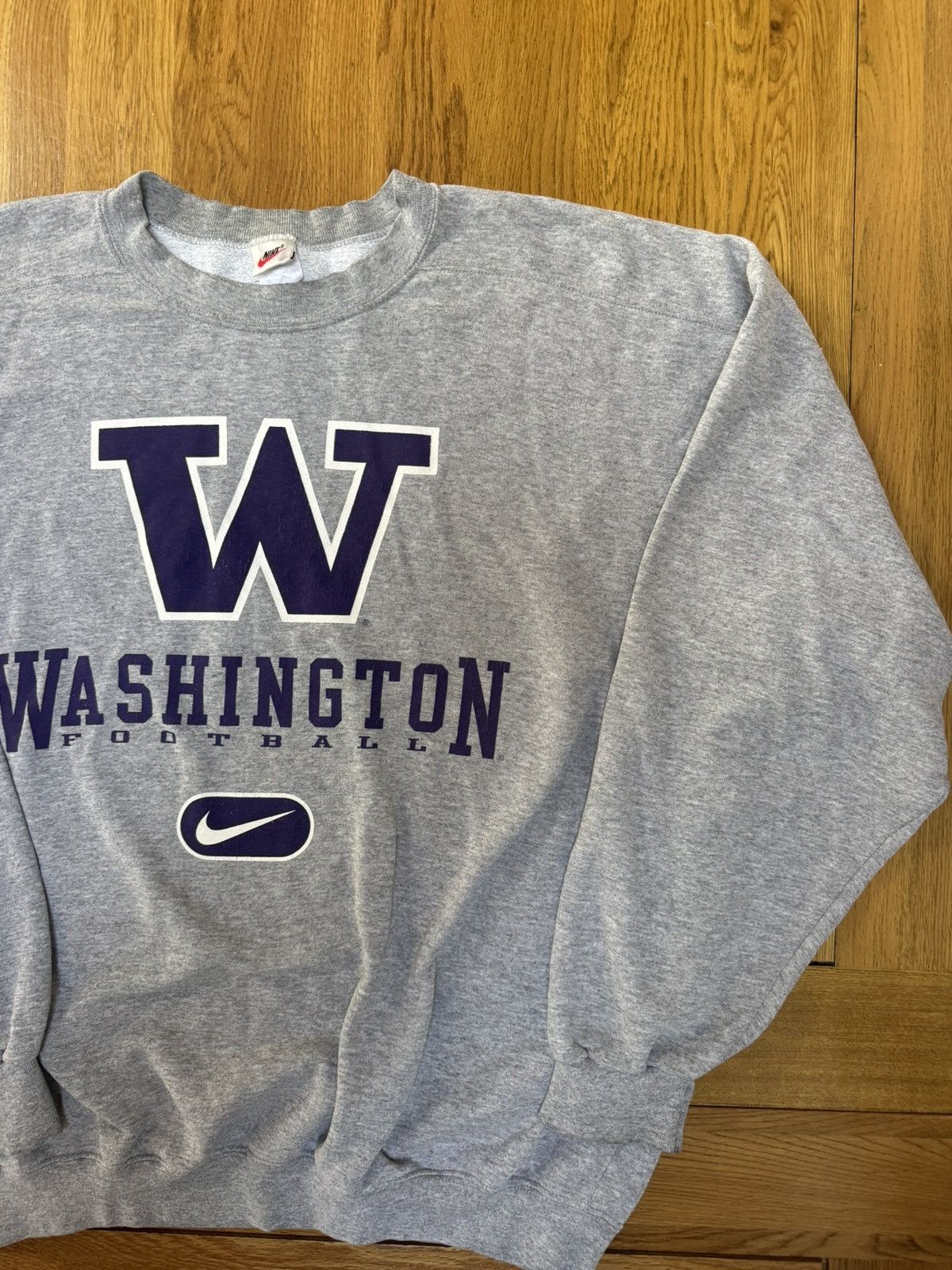 Nike Vintage Nike Washington Huskies Sweatshirt – Grey Size Large Size US L / EU 52-54 / 3 - 3 Thumbnail