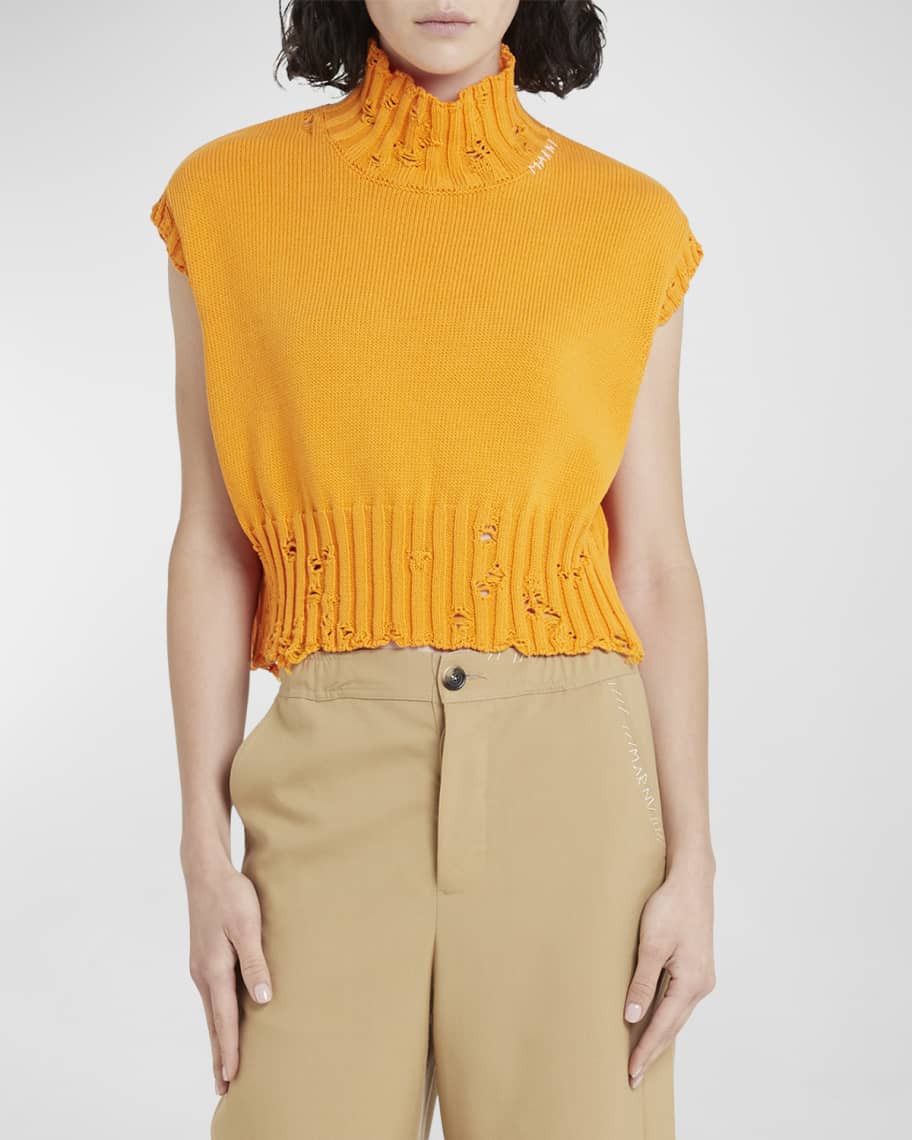 Marni o1w1db10125 Sweater in Orange Size L / US 10 / IT 46 - 3 Thumbnail
