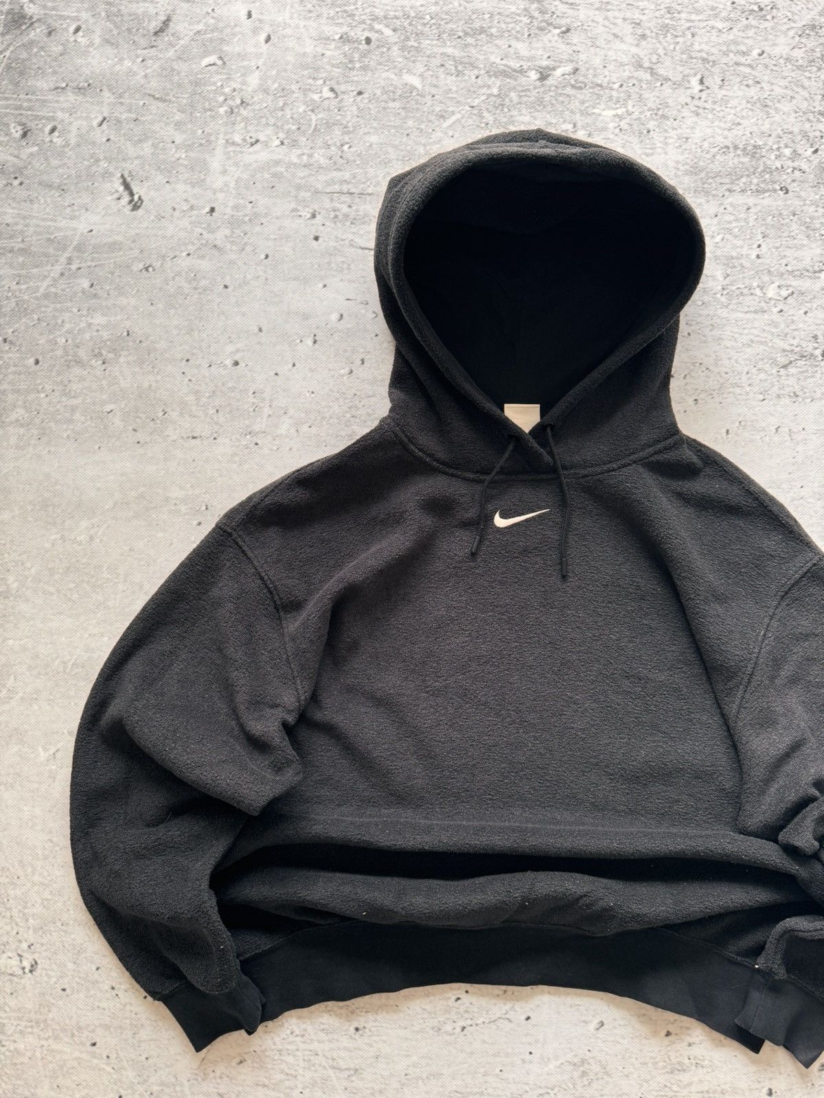 Nike × Vintage NIKE TEDDY VINTAGE CENTER LOGO OVERSIZE BOXY HOODIE Size US M / EU 48-50 / 2 - 2 Thumbnail