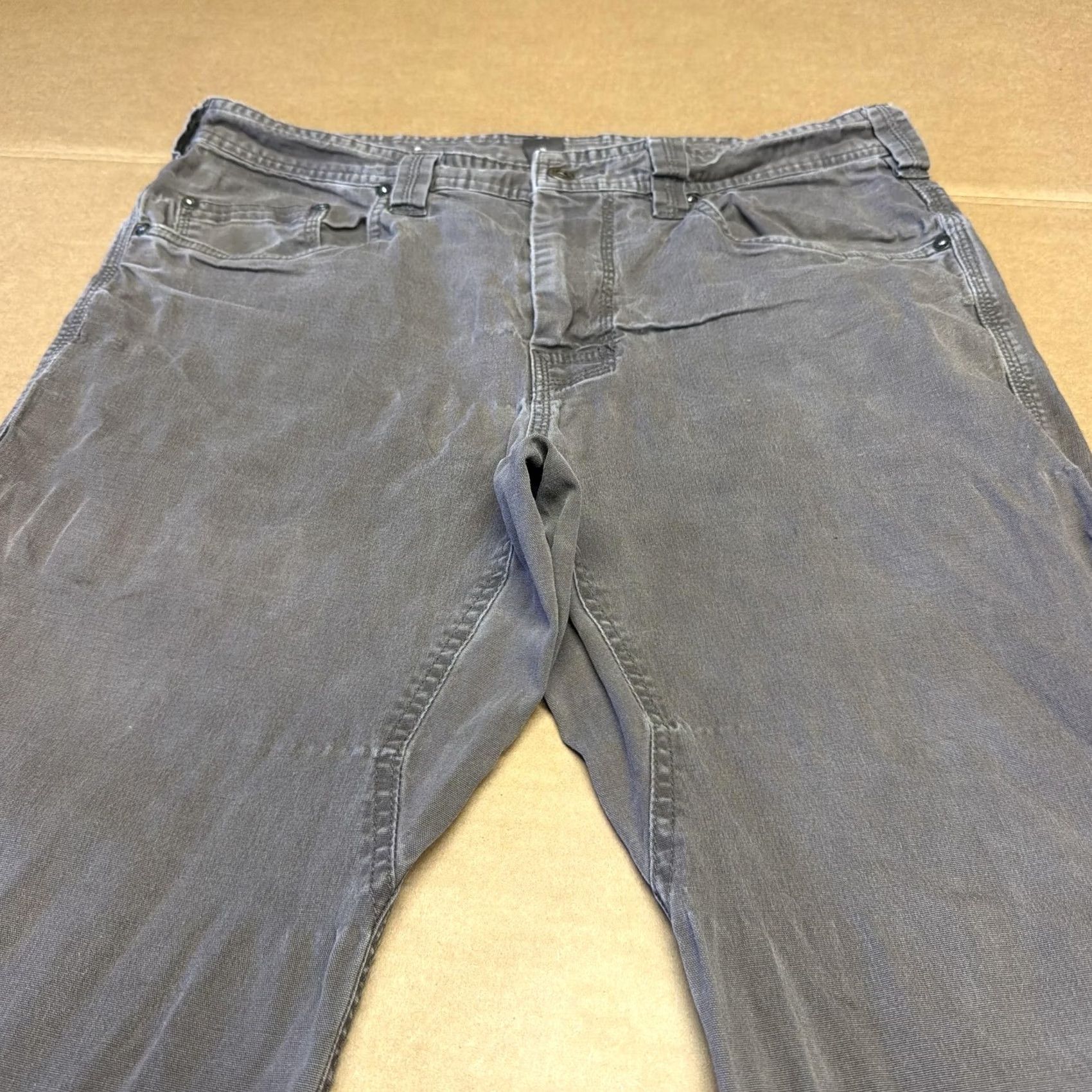 Prana prAna Mens Pants 33x32 Gray Breathe Canvas Carpenter Relaxed Straight Casual Pants Size US 33 - 5 Thumbnail