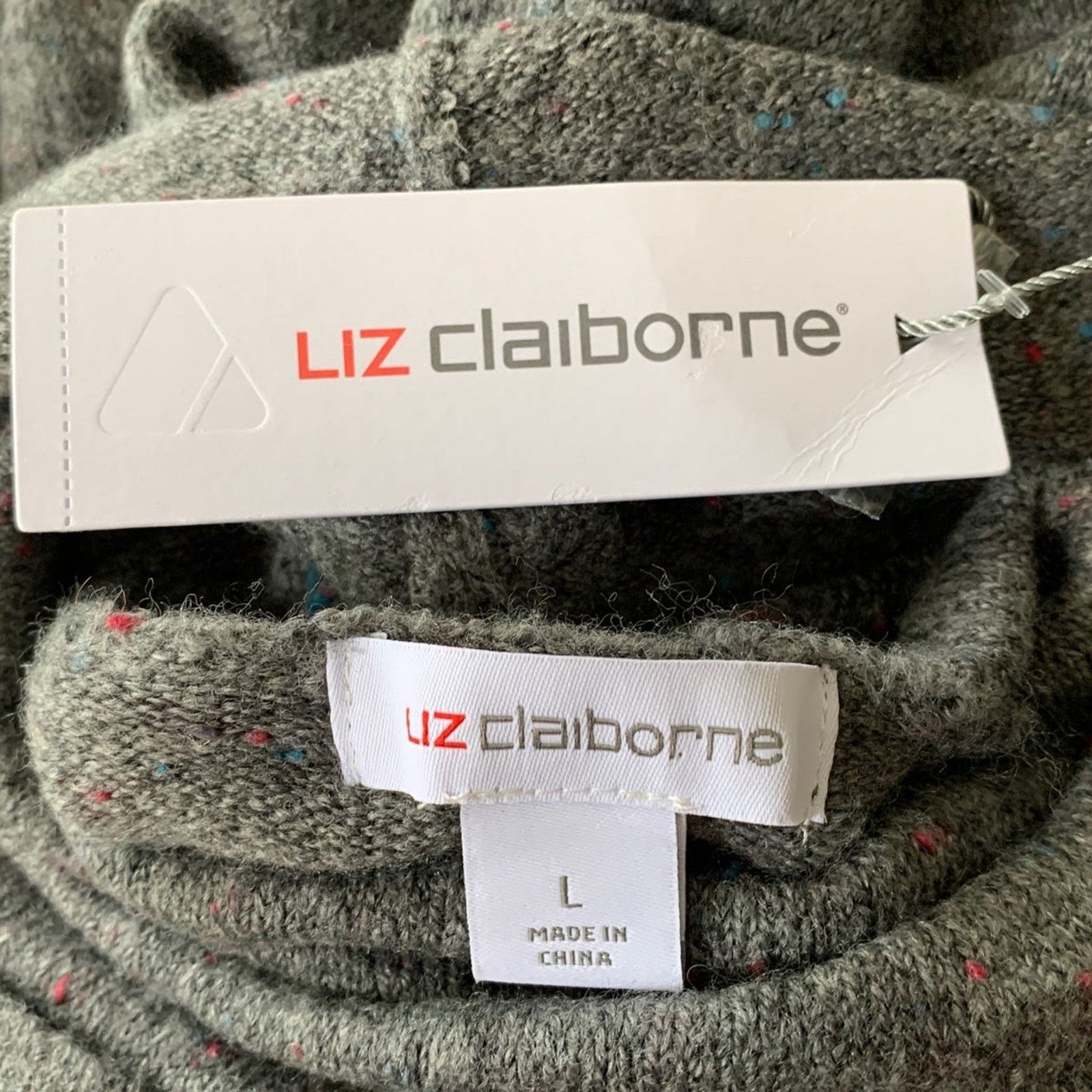Liz Claiborne Liz Claiborne Cowl Neck Sweater Dress Women's Large NEW Size L / US 10 / IT 46 - 10 Thumbnail