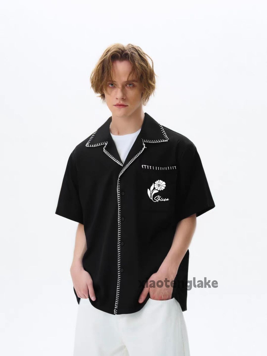 Vintage Unisex outdoor utility loose pattern festival cuban shirt Size US L / EU 52-54 / 3 - 2 Thumbnail