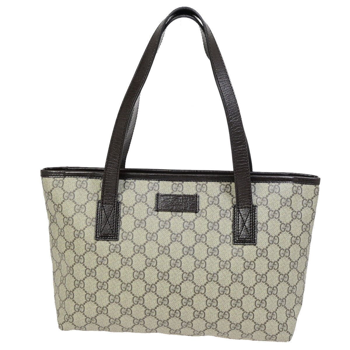 Gucci Brown Canvas Handbag (Pre-Owned) Size ONE SIZE - 1 Thumbnail