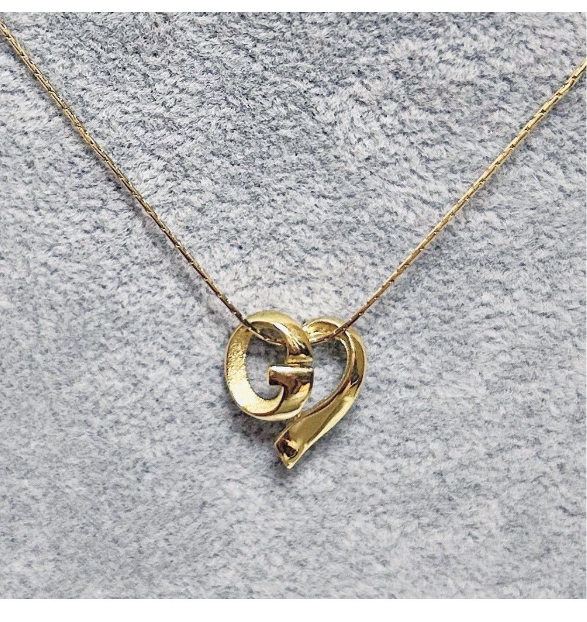 Givenchy Authentic Givenchy Rare Vintage GHeart Gold Vermeil Necklace Size ONE SIZE - 2 Thumbnail