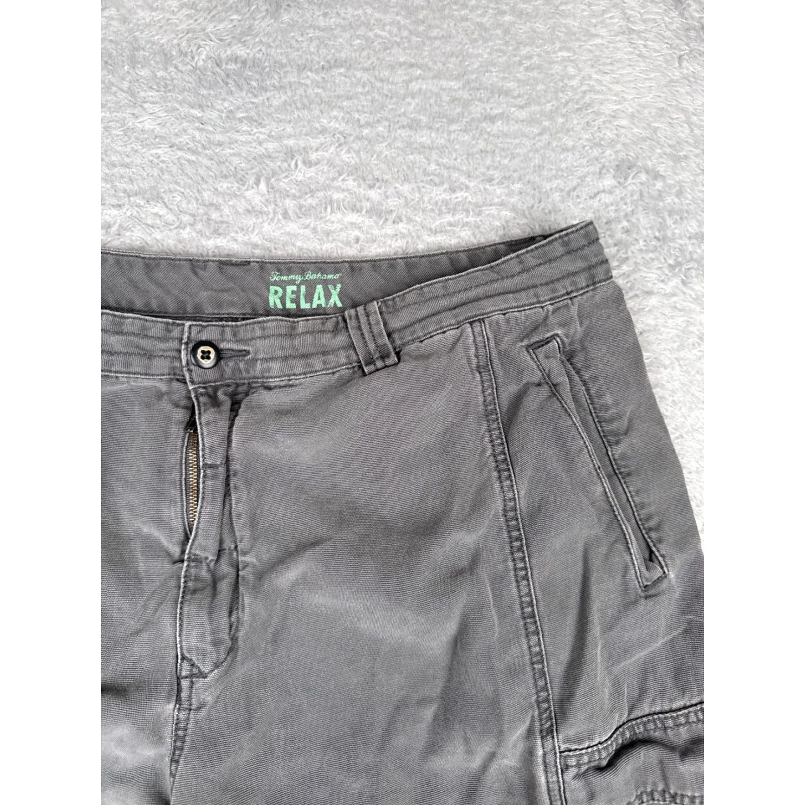 Tommy Bahama Tommy Bahama Shorts Men 40 Gray Cargo Beach Resort 40x10 Tencel Cotton Blend Mens Size US 40 / EU 56 - 5 Thumbnail