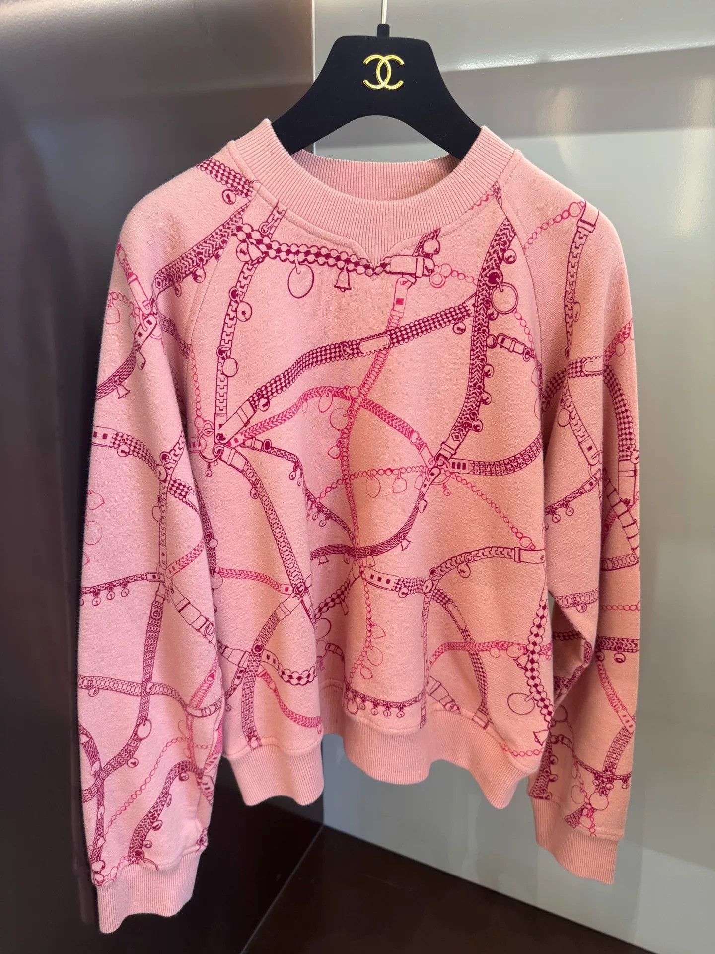 Hermes HERMES Chain Print Sweatshirt Size US L / EU 52-54 / 3 - 1 Thumbnail