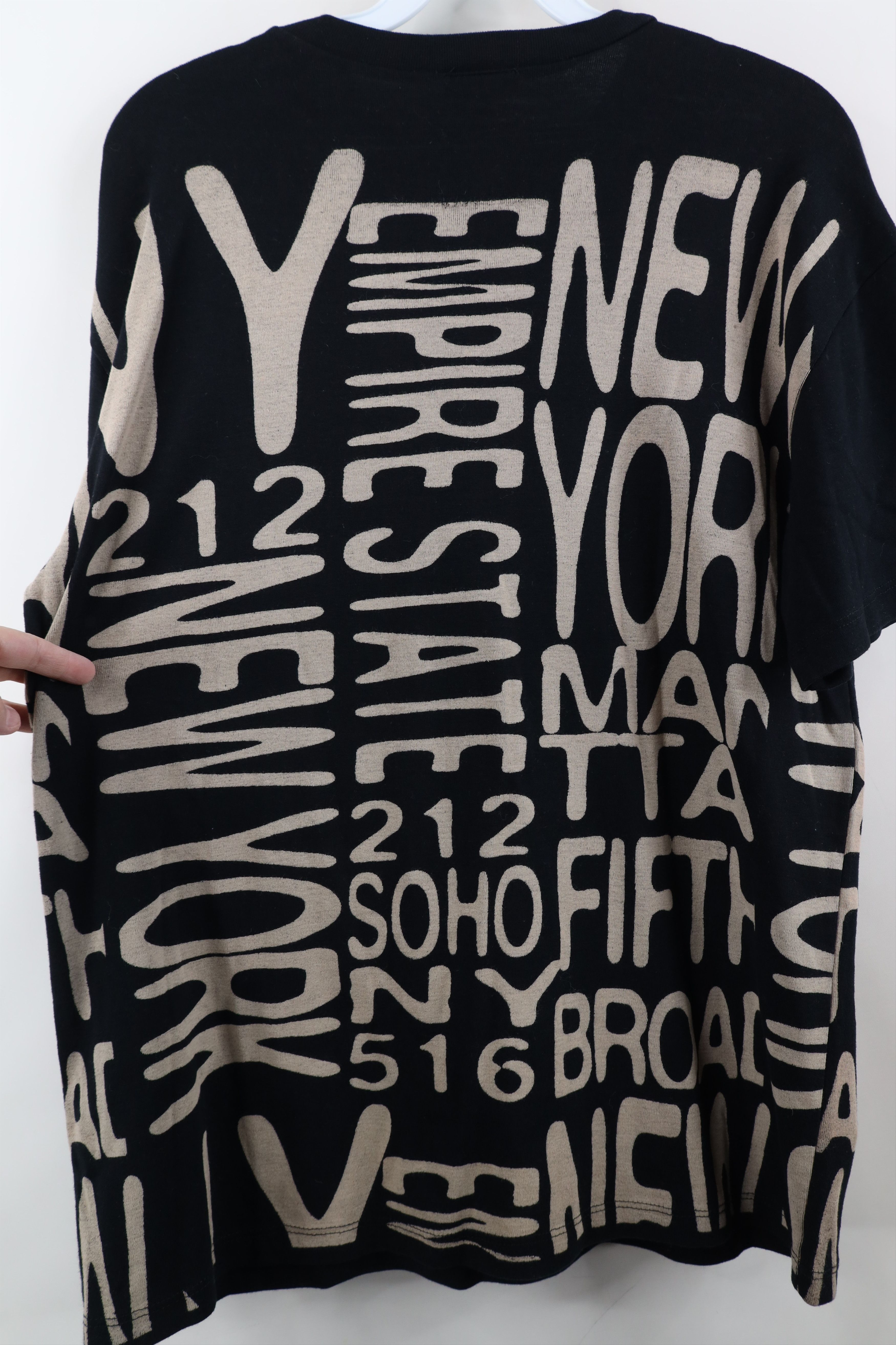 Vintage Vintage 90s Streetwear New York Empire State Knit T-Shirt Size M / US 6-8 / IT 42-44 - 11 Thumbnail