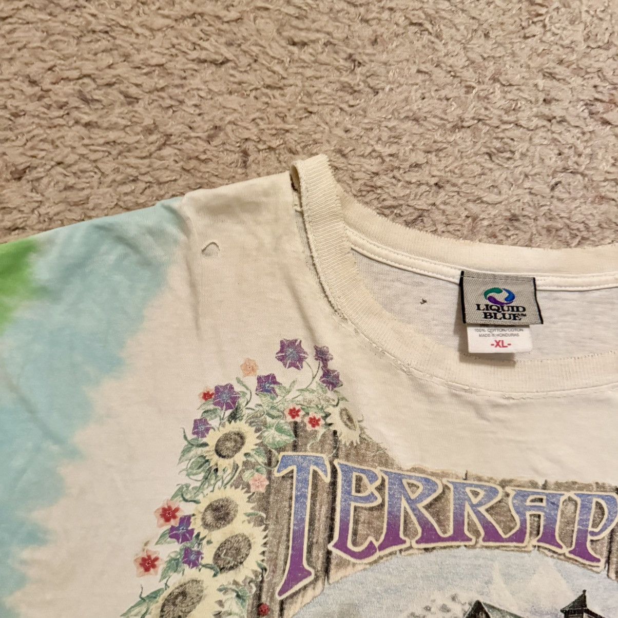 Vintage Vintage 1999 Grateful Dead Terrapin Station Liquid Blue Tee Size US XL / EU 56 / 4 - 11 Thumbnail