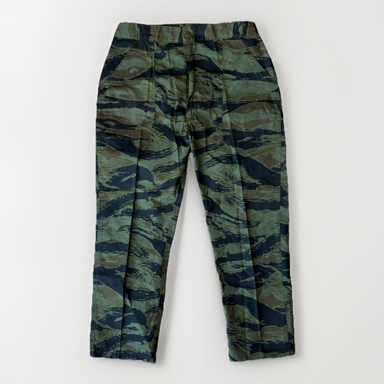 Other Vintage Military Tiger Stripe Pants 33 Green 70s Vietnam Size US 33 - 1 Thumbnail