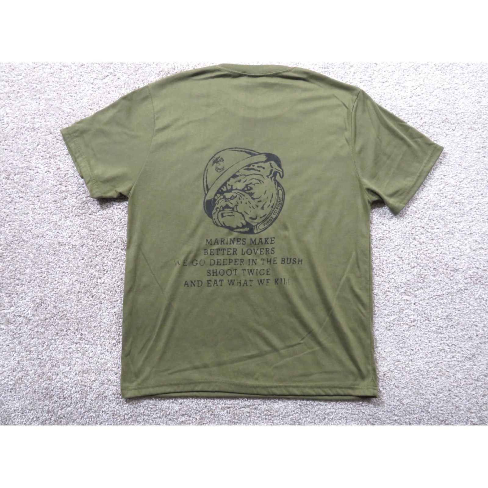 Vintage VTG USMC Marine Corps Q-2 T-Shirt Adult M VTG No Size US M / EU 48-50 / 2 - 4 Thumbnail