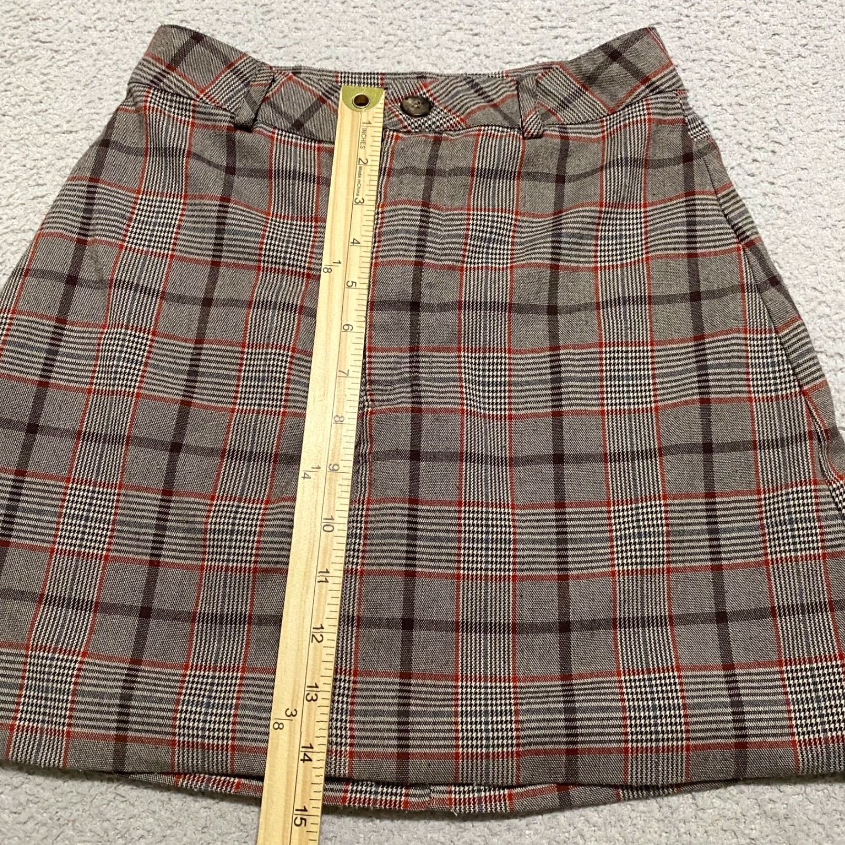 Reformation Reformation Womens sz 0 Skirt Multicolor Plaid Check Mini Size 26" / US 2 / IT 38 - 3 Thumbnail
