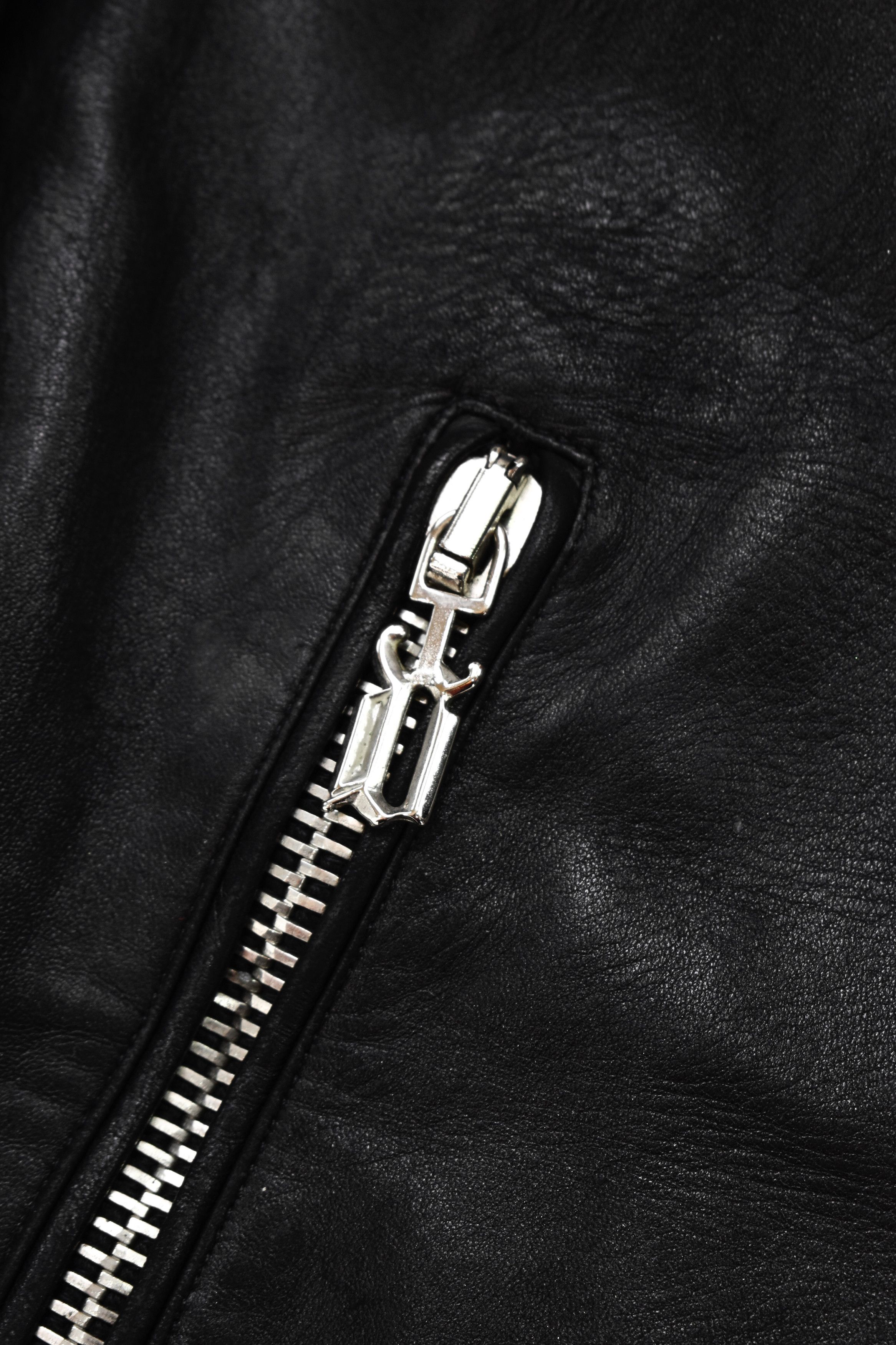 Versace RARE! Gianni Versace 2002 Gothic Leather Jacket Sleeves Logo Size S / US 4 / IT 40 - 10 Thumbnail