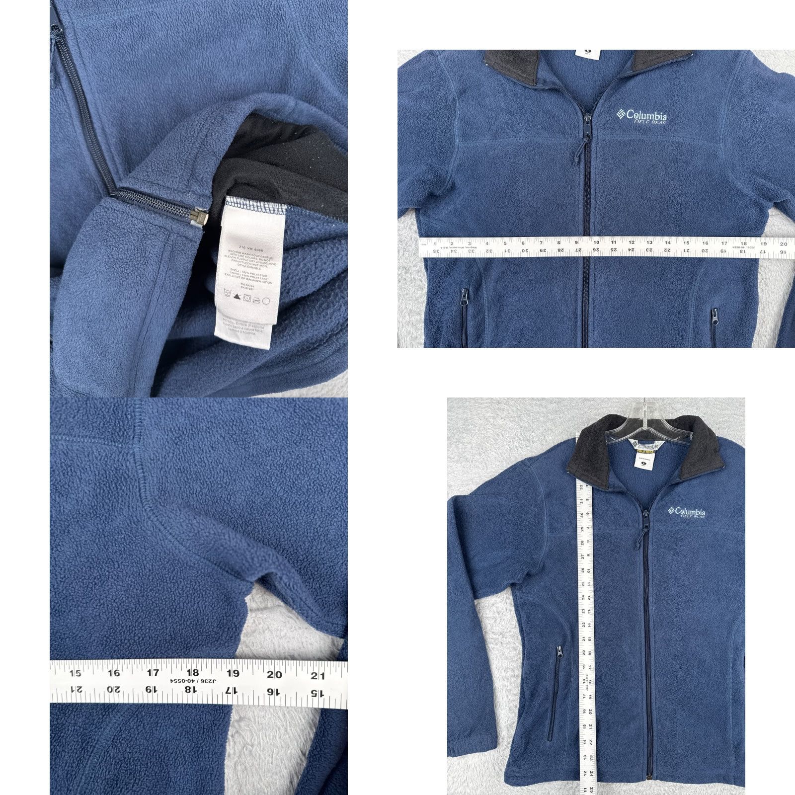 Vintage Columbia Jacket Mens Medium Blue Field Bear Chore Coat Full Zip Poly Fleece Size US M / EU 48-50 / 2 - 8 Thumbnail