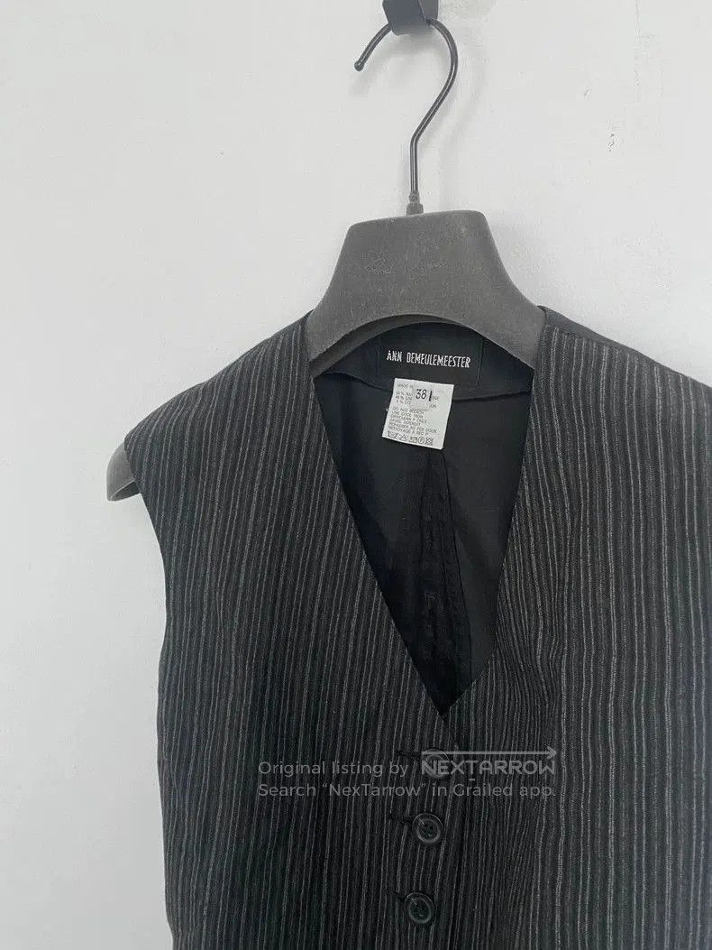 Ann Demeulemeester Ann Demeulemeester Striped Tie Vest. Size US M / EU 48-50 / 2 - 3 Thumbnail