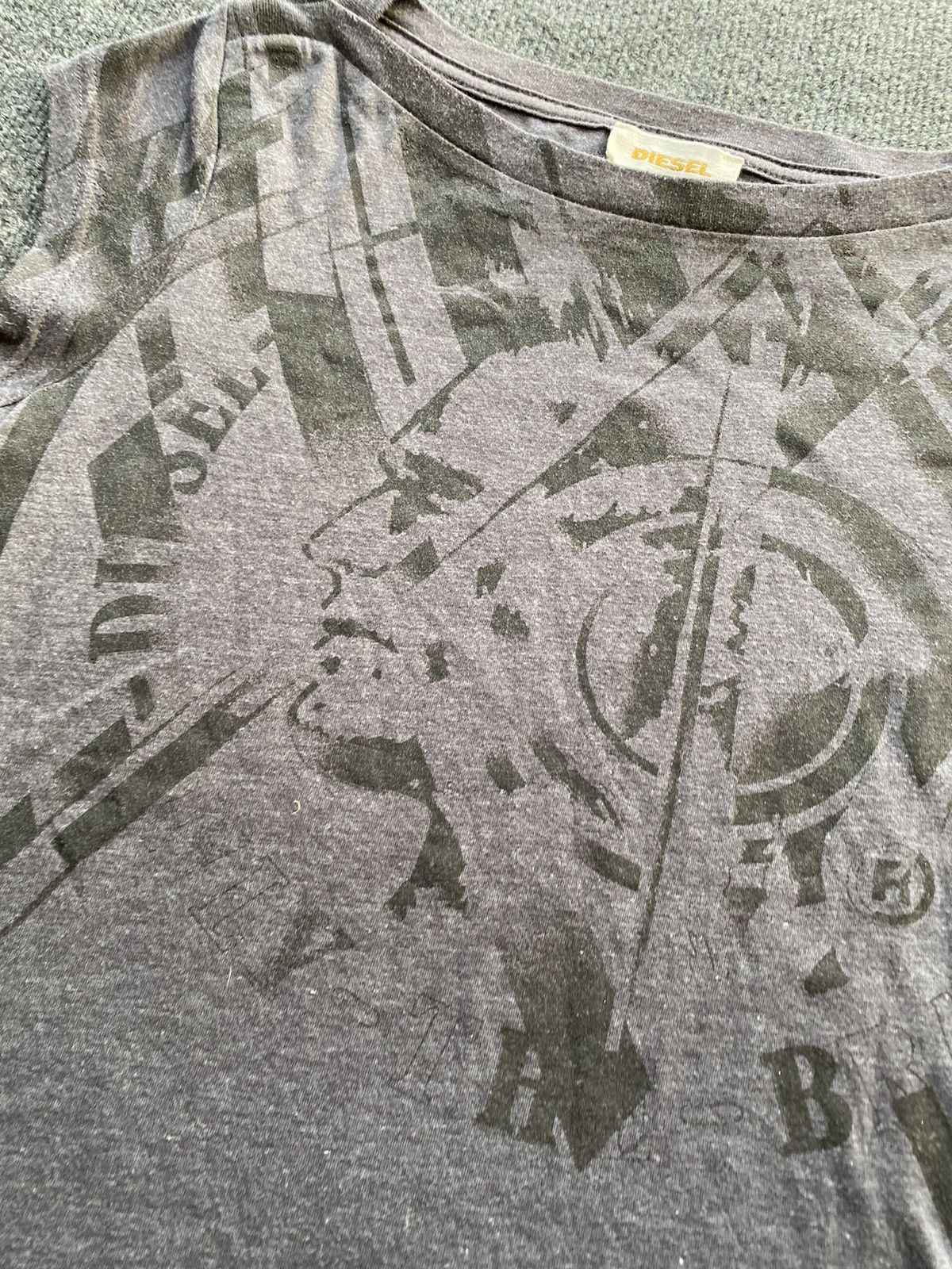 Diesel 🔥Opium Punk Gothic Diesel Gray faded women alt emo top s Size S / US 4 / IT 40 - 9 Thumbnail
