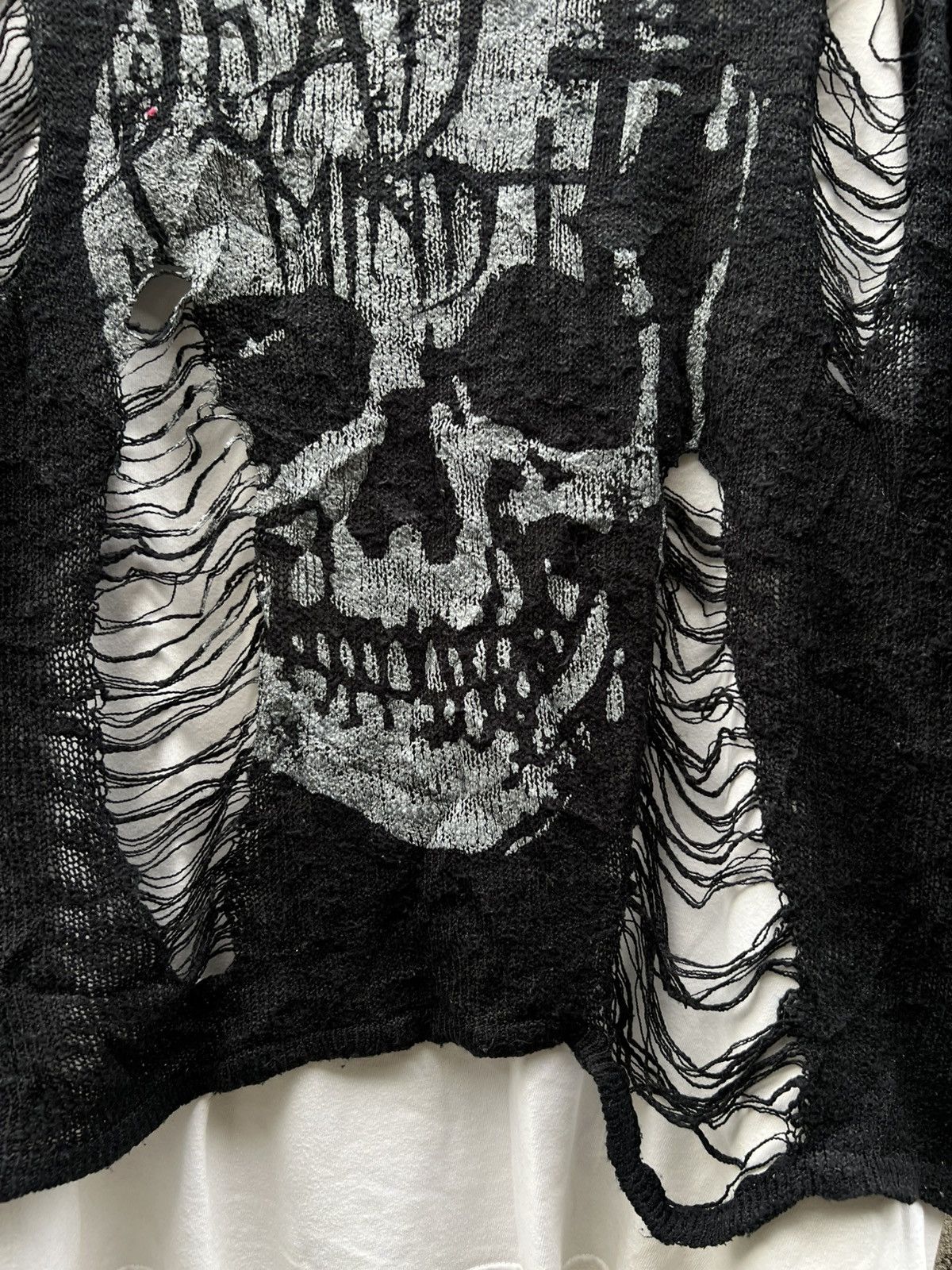 Japanese Brand × Seditionaries Ghost Of Harlem Destroyed Knit Sweater Size US M / EU 48-50 / 2 - 6 Thumbnail