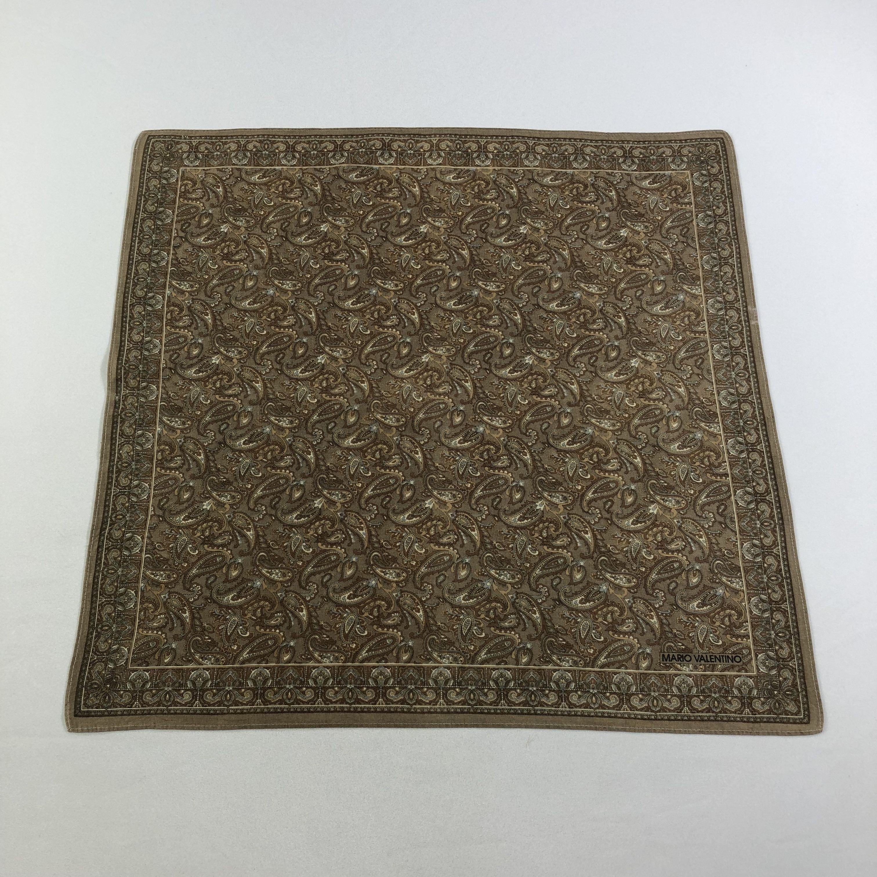 Mario Valentino × Vintage Mario Valentino Handkerchief Neckerchief Bandana H2131 Size ONE SIZE - 3 Thumbnail