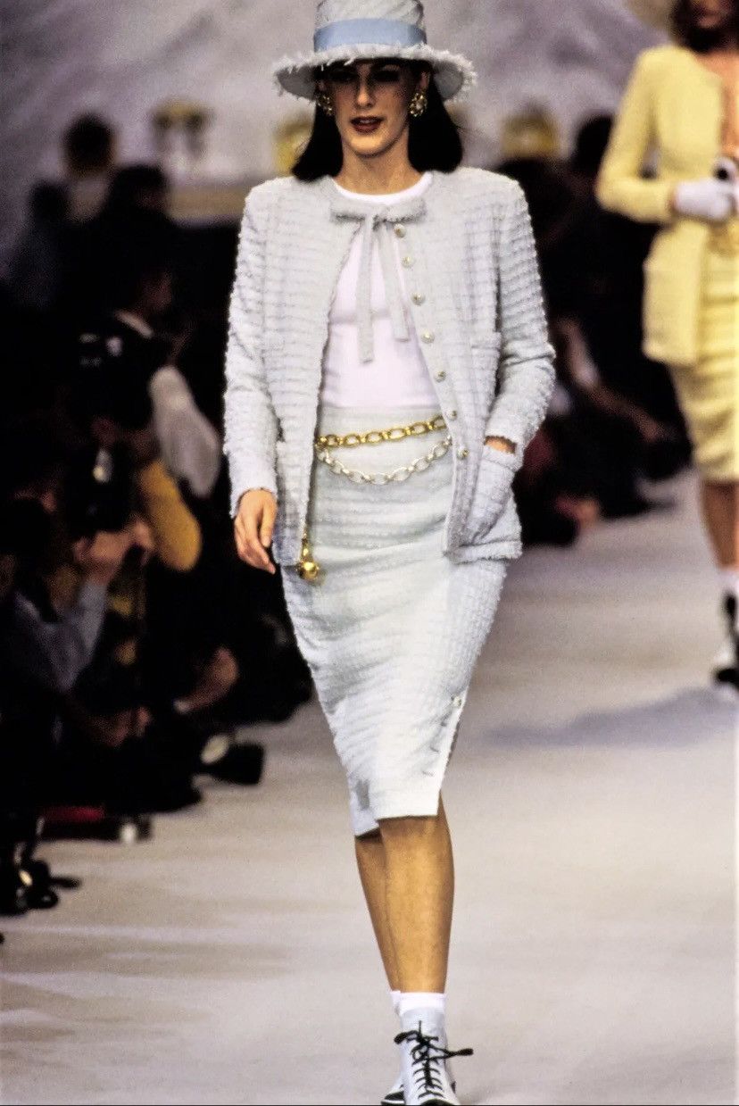Chanel Vintage SS 93 Tweed Skirt Size 27" / US 4 / IT 40 - 8 Thumbnail