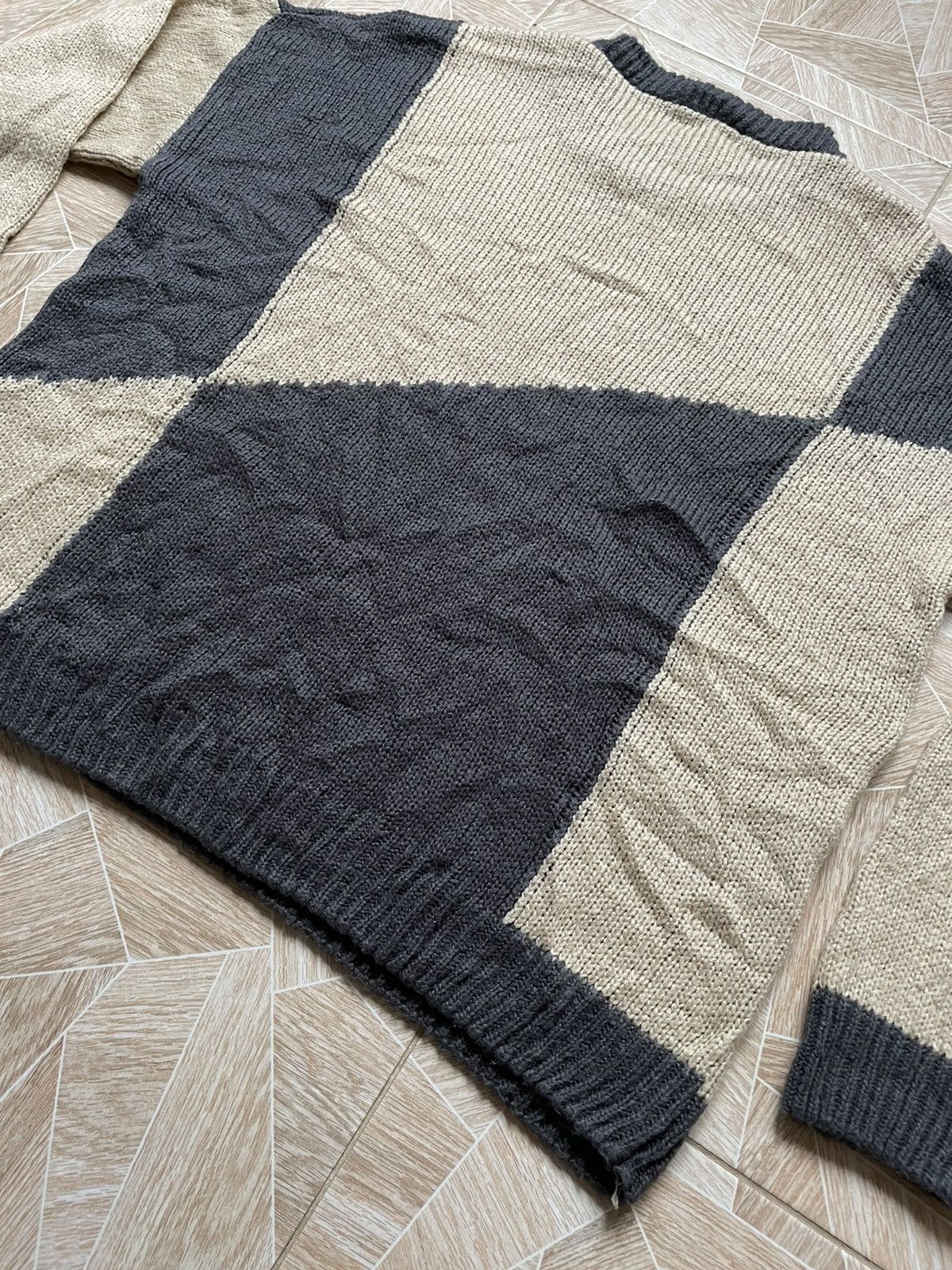 Japanese Brand 90s Vintage Avant Garde Archive Oversized Knitted Sweater Size US L / EU 52-54 / 3 - 8 Thumbnail