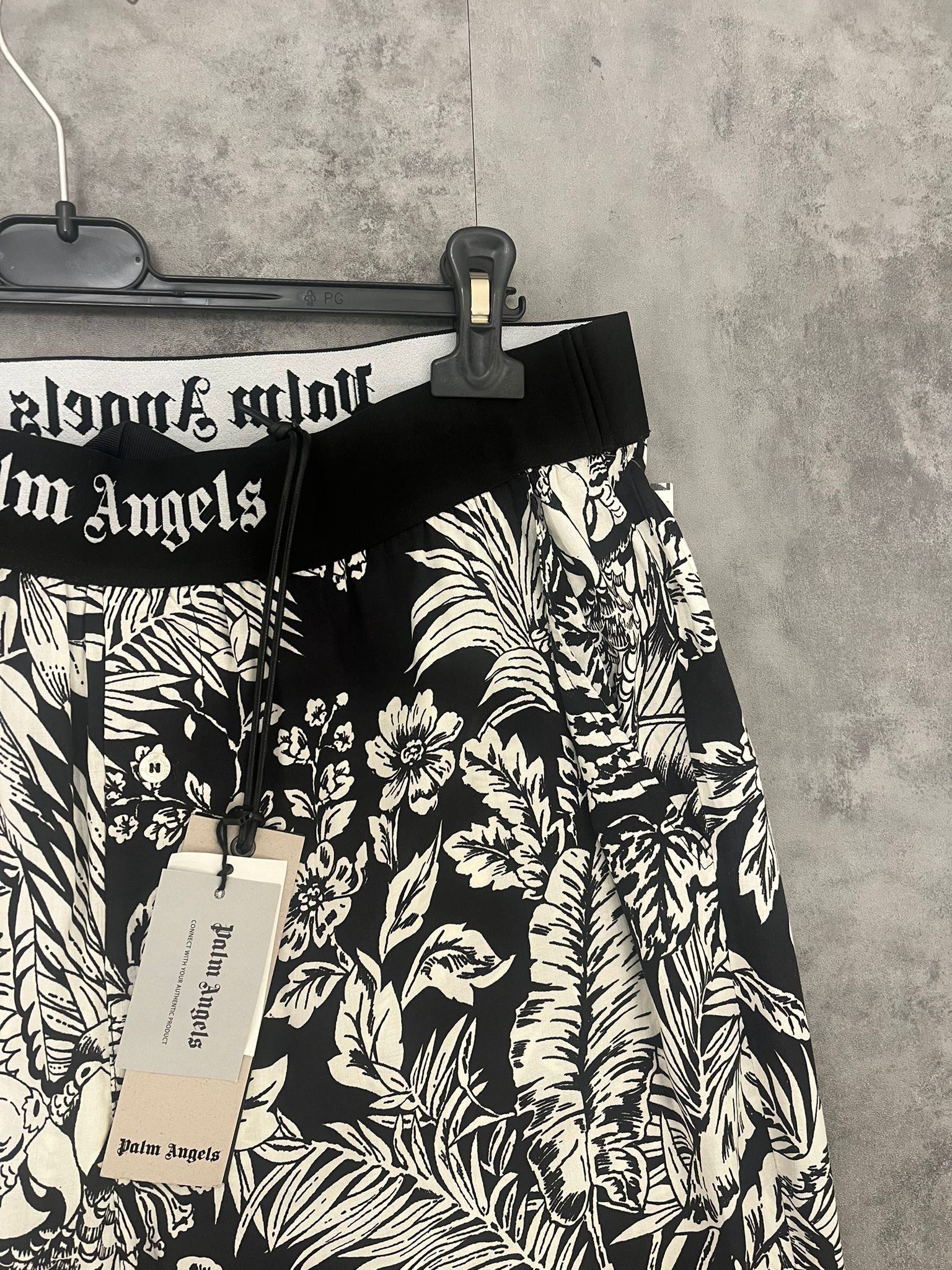 Palm Angels o1c11t2y0823 Jungla Parrots Pajama Pants in Black & White Size US 32 / EU 48 - 7 Thumbnail