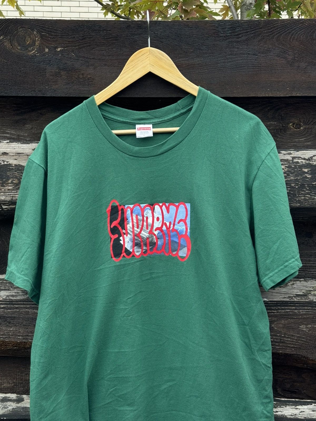 Supreme 2020 Supreme Payment tee green Size US L / EU 52-54 / 3 - 11 Thumbnail