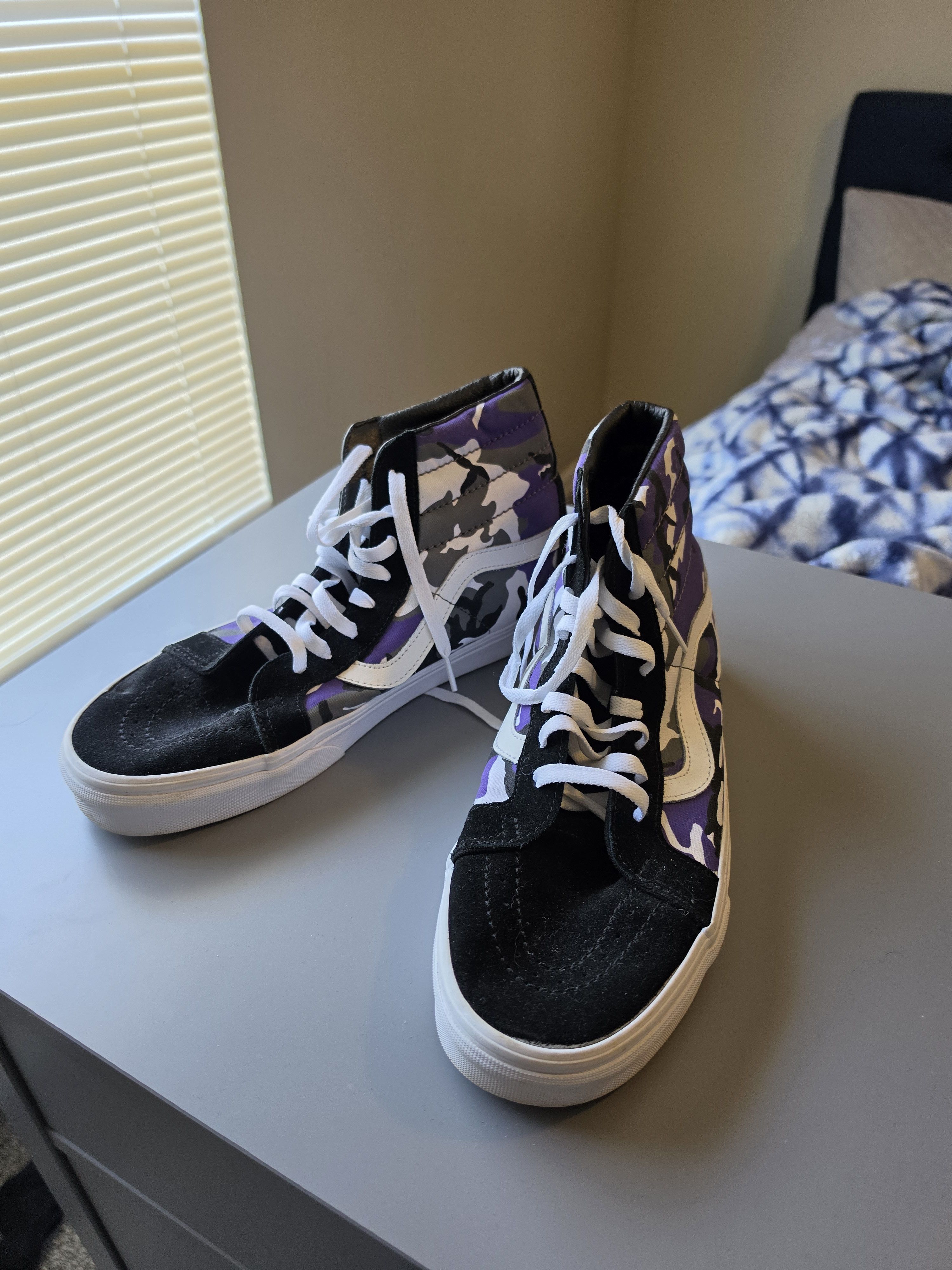 Vans Vans Hightop Sneakers Purple Camo Size 12 Size US 12 / EU 45 - 2 Thumbnail