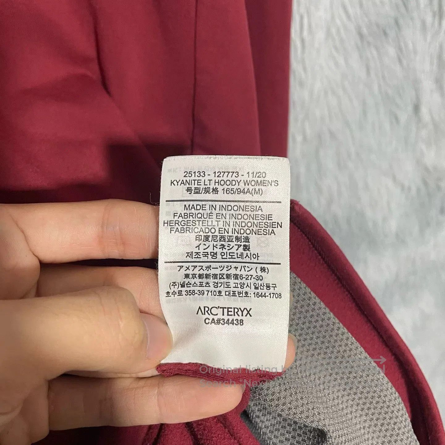Arc'teryx Arcteryx Kyanite Lt Hoody Raspberry Purple. Size US M / EU 48-50 / 2 - 6 Thumbnail