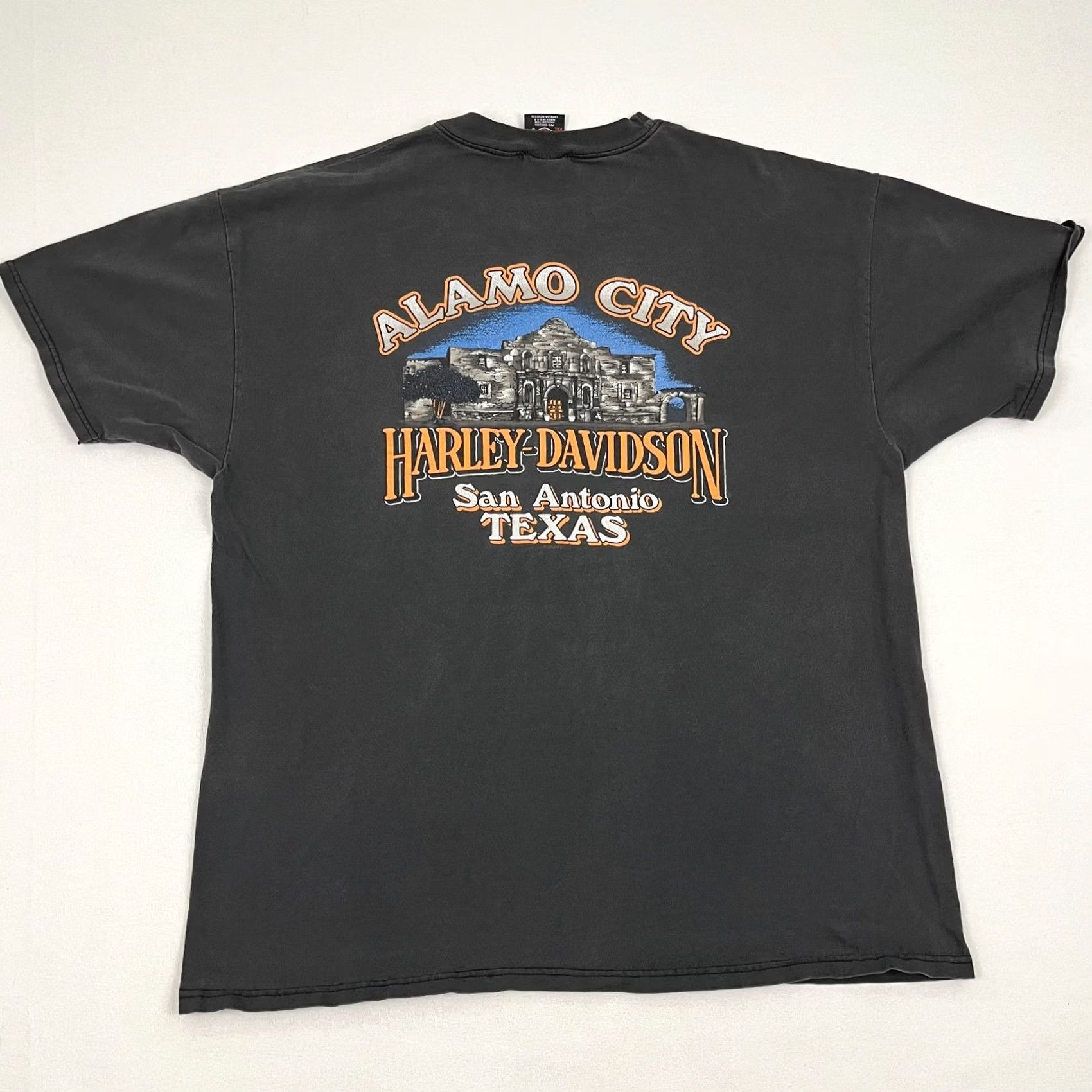 Harley Davidson VINTAGE Harley-Davidson Shirt Mens 2XL Gray 90s USA Made Logo Graphic Print T-Shirt Size US XXL / EU 58 / 5 - 2 Thumbnail