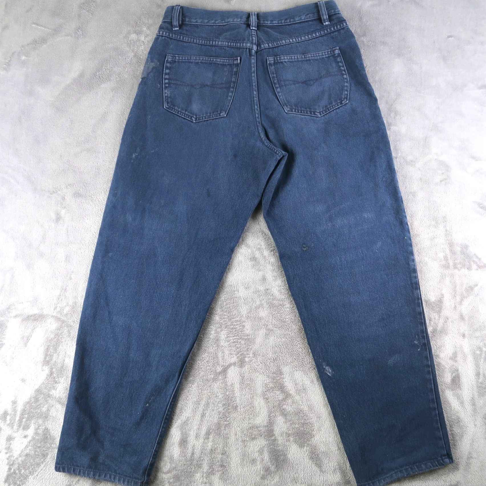 Anchor Blue VINTAGE Anchor Blue Jeans Mens 90s Logo 5-Pocket Denim Relaxed Fit 33x30 Blue USA Made 90s Grunge Hip Hop Skater Size US 33 - 2 Thumbnail