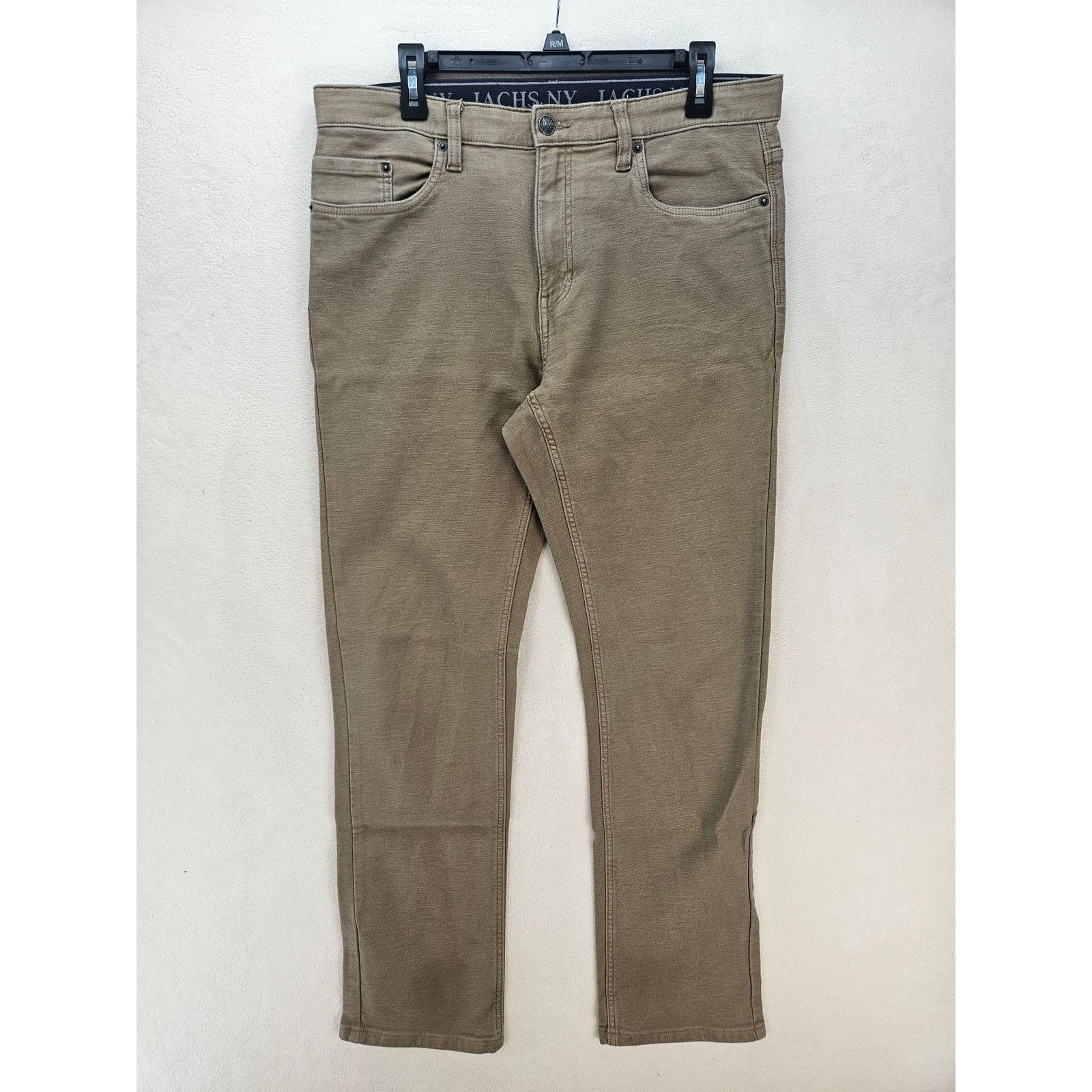 JACHS NY JACHS NEW YORK MEN'S 34X32 TAN MIDE WEIGHT 5 POCKET STRETCH Size US 34 / EU 50 - 1 Thumbnail
