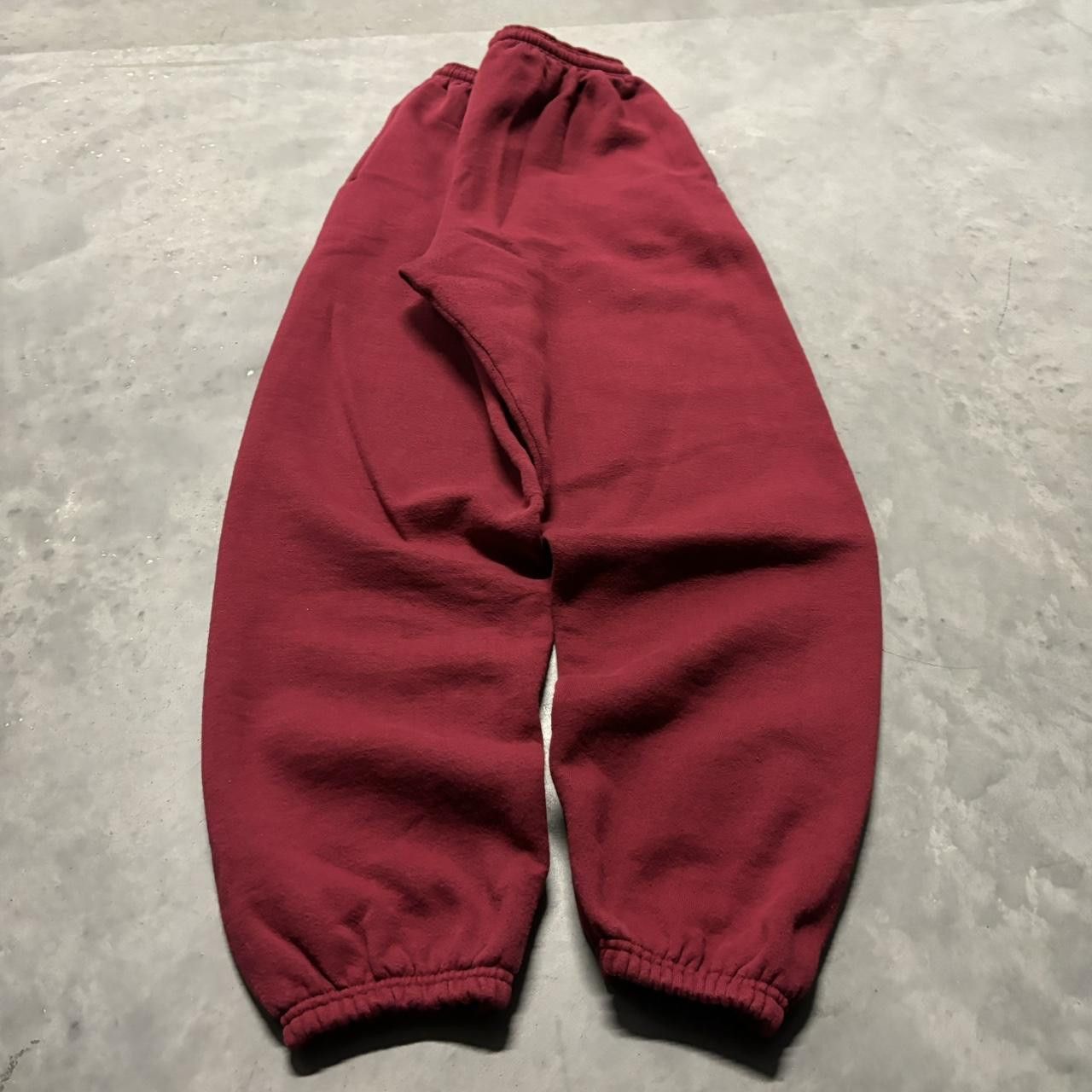 Japanese Brand × Vintage Crazy Vintage 90s Red Skater Comfy Essential Sweatpants! Size US 28 / EU 44 - 3 Thumbnail