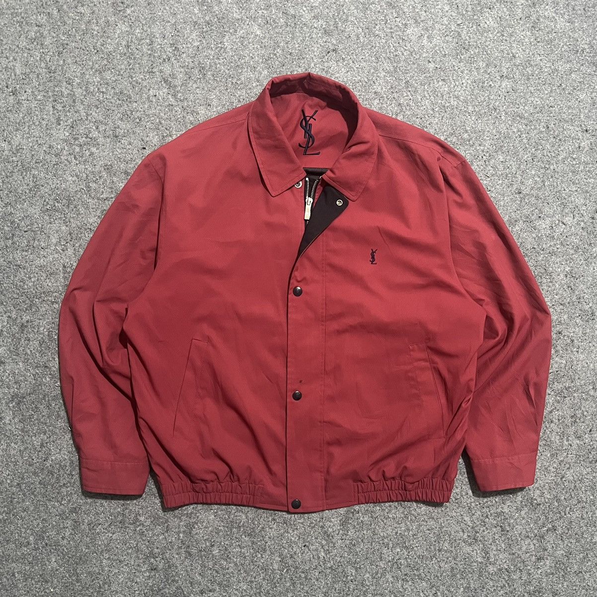 Vintage YSL Yves Saint Laurent Harrington Jacket Size L