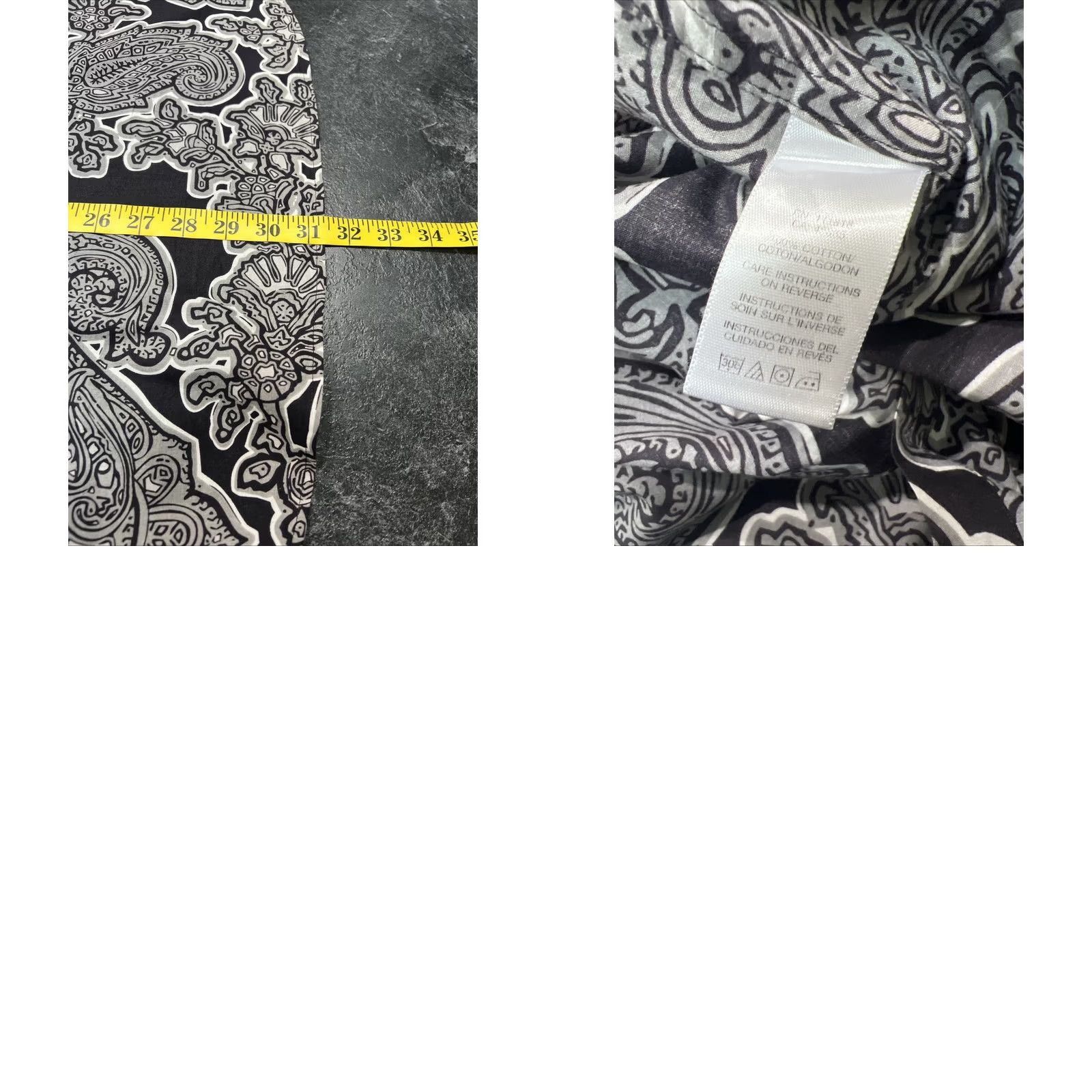 Michael Kors Michael Kors Paisley Shirt Tailored Fit 2XL 100% Cotton Button-Up Long Sleeve Khaki Multicolor Mens Size US XXL / EU 58 / 5 - 9 Thumbnail