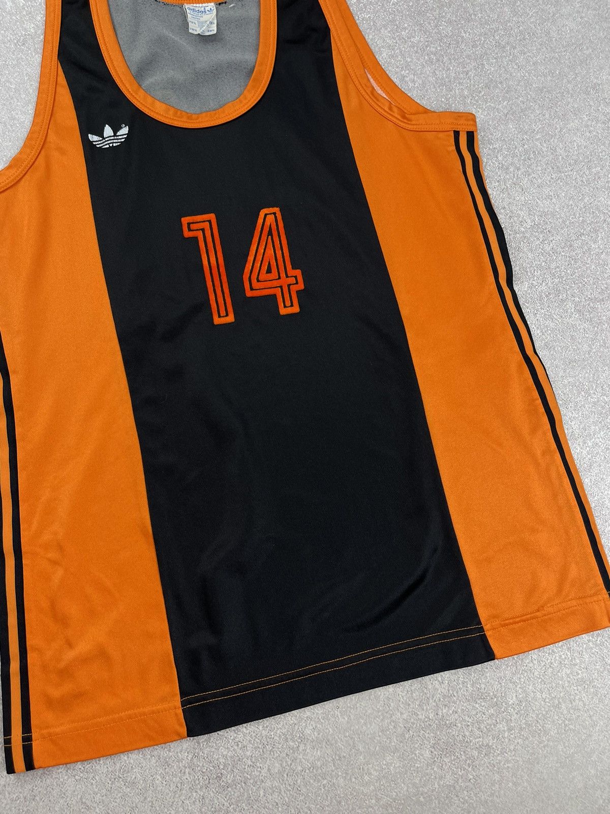 Adidas Vintage Adidas 70-80’s Tank Top Running Jersey #14 Size M-L Size US M / EU 48-50 / 2 - 2 Thumbnail
