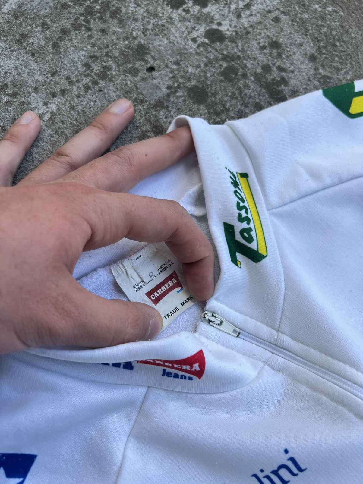 Carrera Vintage Maglia Cycling Jersey Carrera Jeans Maillot TDF 1992 Size US L / EU 52-54 / 3 - 8 Thumbnail