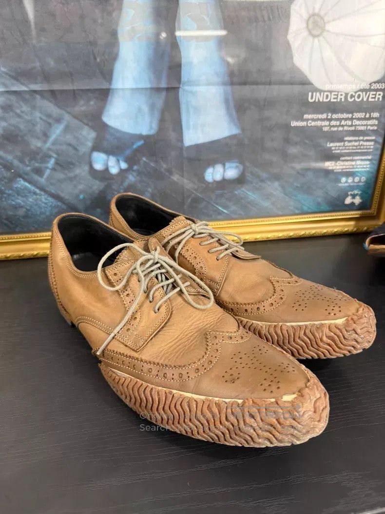 Maison MIHARA YASUHIRO Maison MIHARA YASUHIRO Carved Railing Leather Shoes Size US 6 / EU 39 - 1 Thumbnail